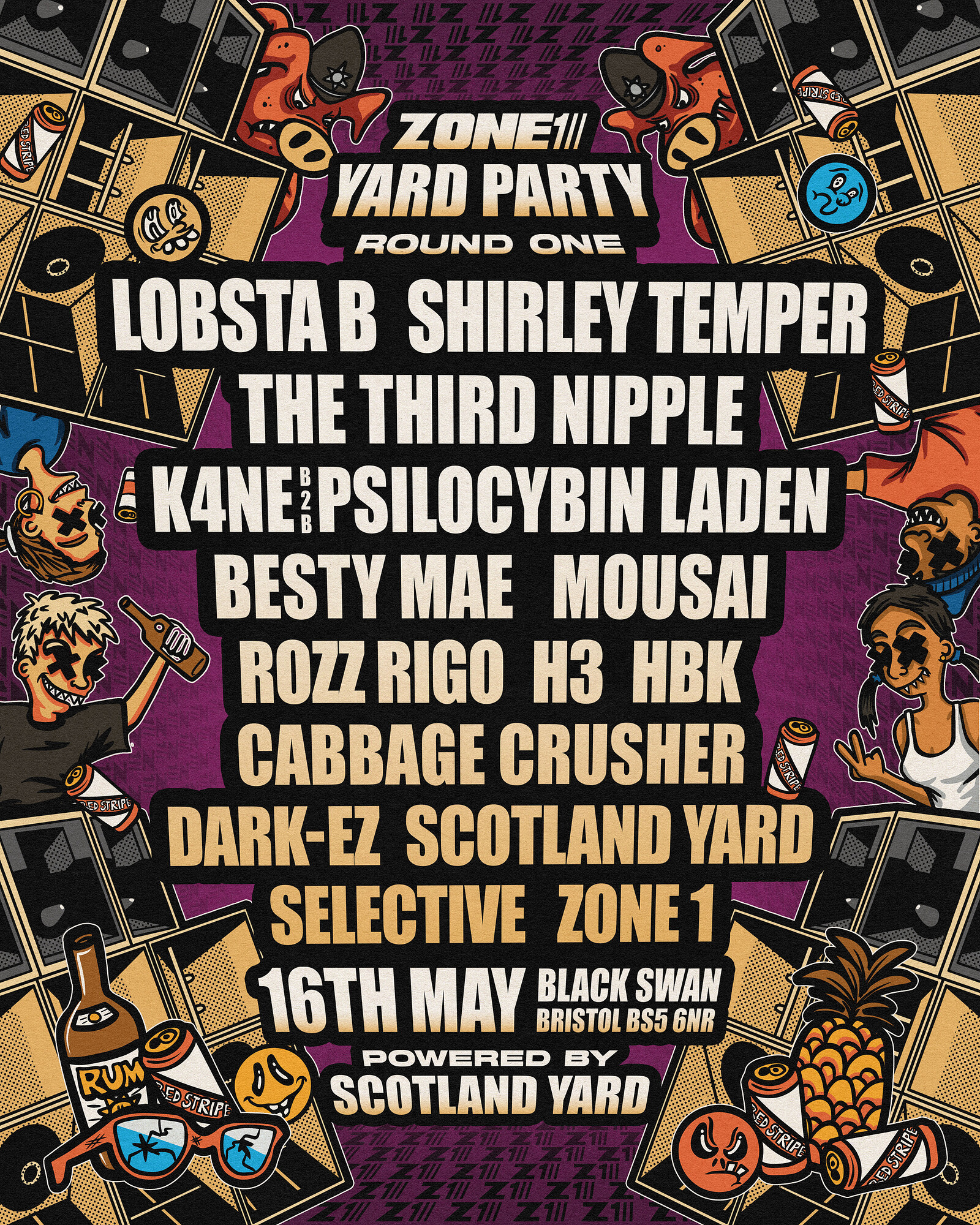 ZONE 1 - YARD PARTY w/SCOTLAND YARD at The Black Swan