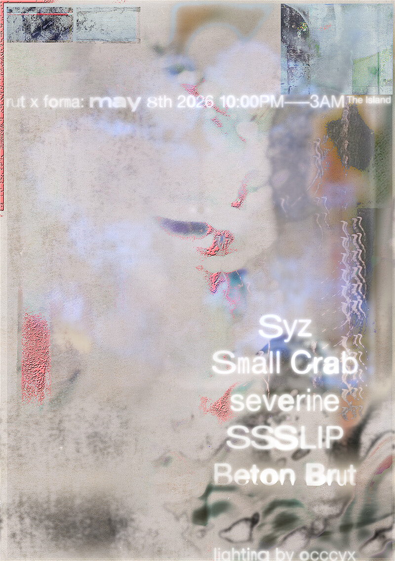 Rut x forma: Syz, Small Crab, SSSLIP, Beton Brut & severine at The Island