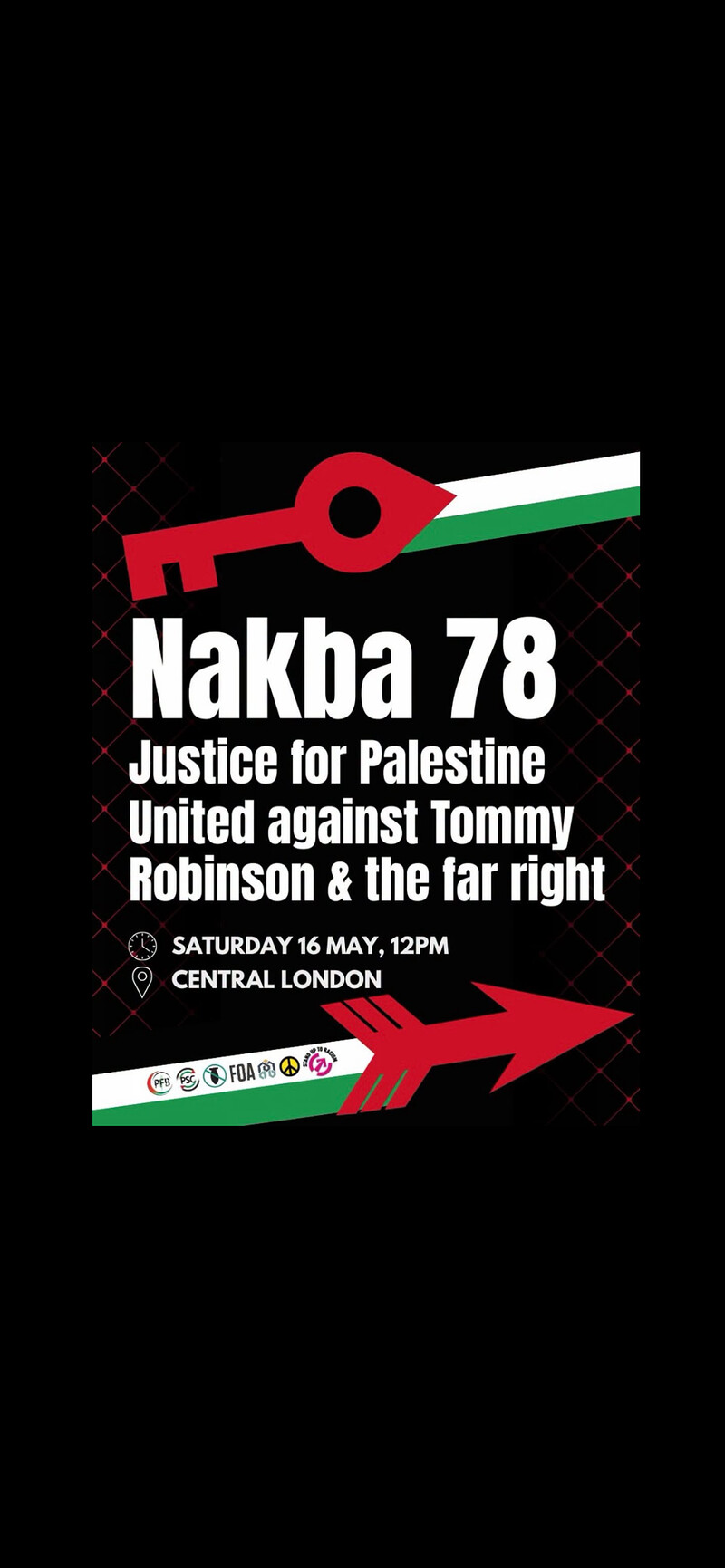 Bristol Coaches to Nakba 78 demonstration in London at Anchor Road Bristol