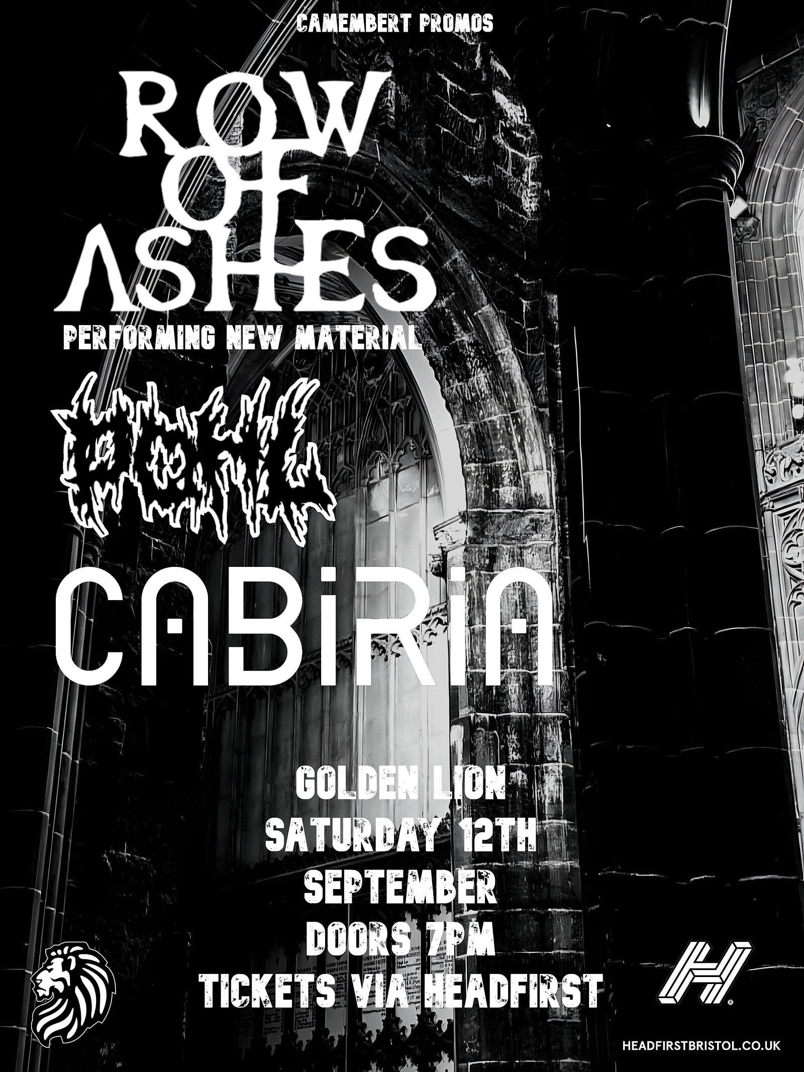 Row of Ashes+Pohl + Cabiria at The Golden Lion