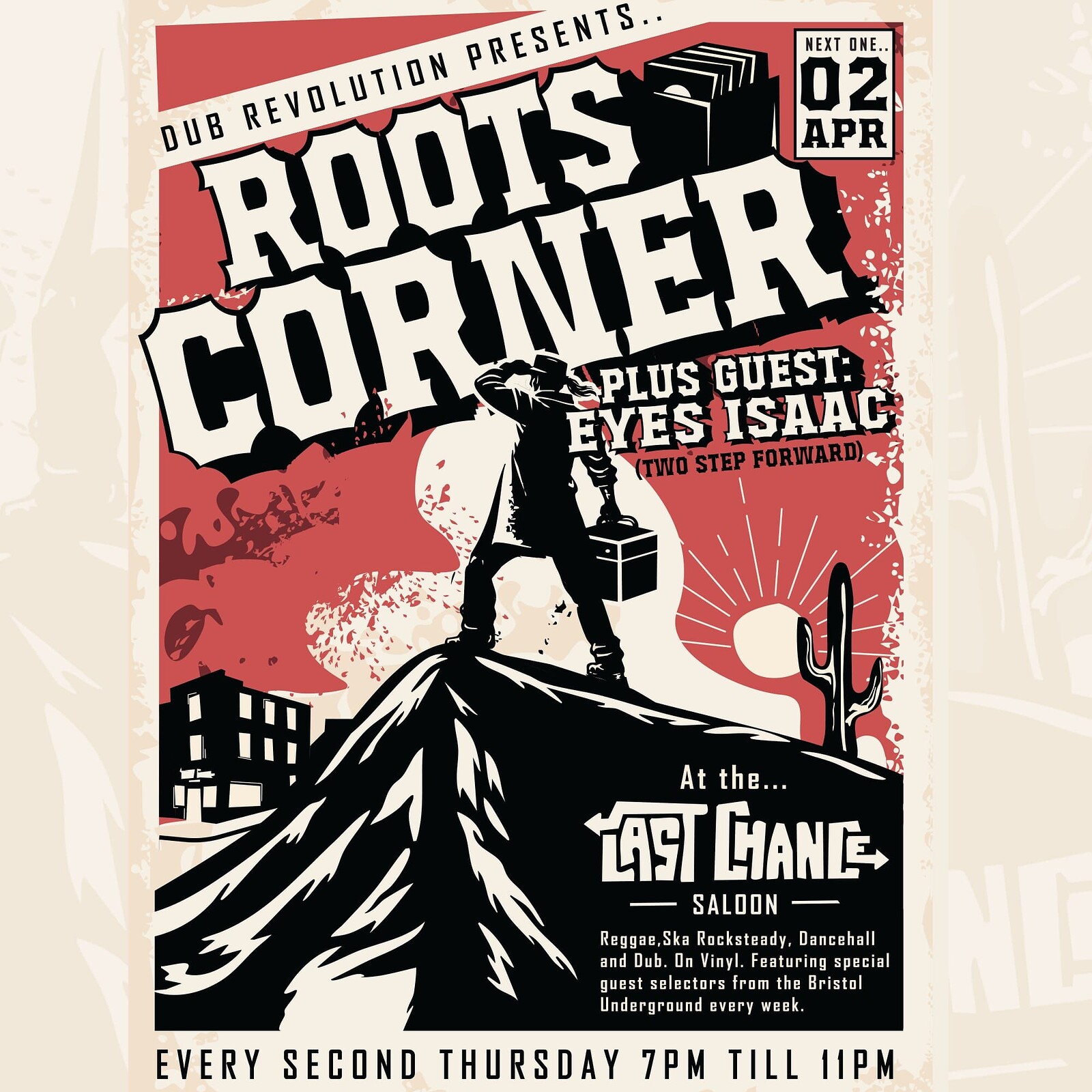 Roots Corner on Stokes Croft at The Last Chance Saloon