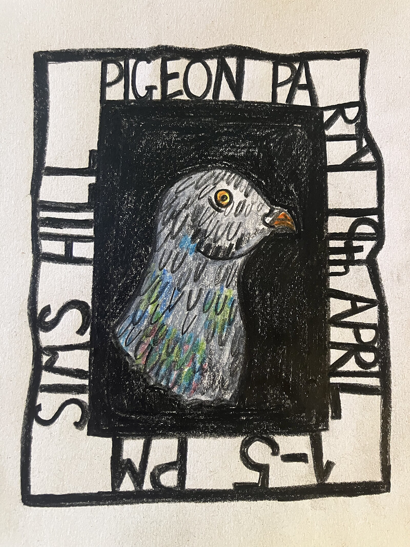 Pigeon Party at Sims Hill Shared Harvest