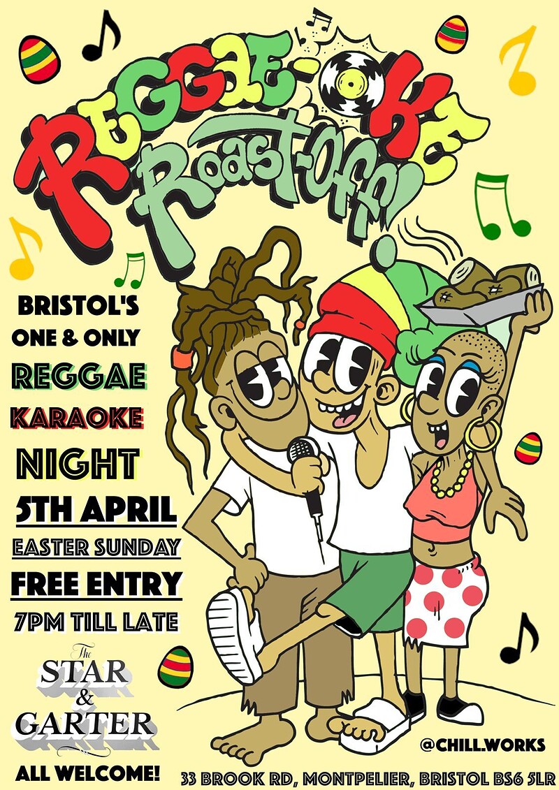 REGGAEOKE ROAST OFF - EASTER SUNDAY SPECIAL at The Star & Garter