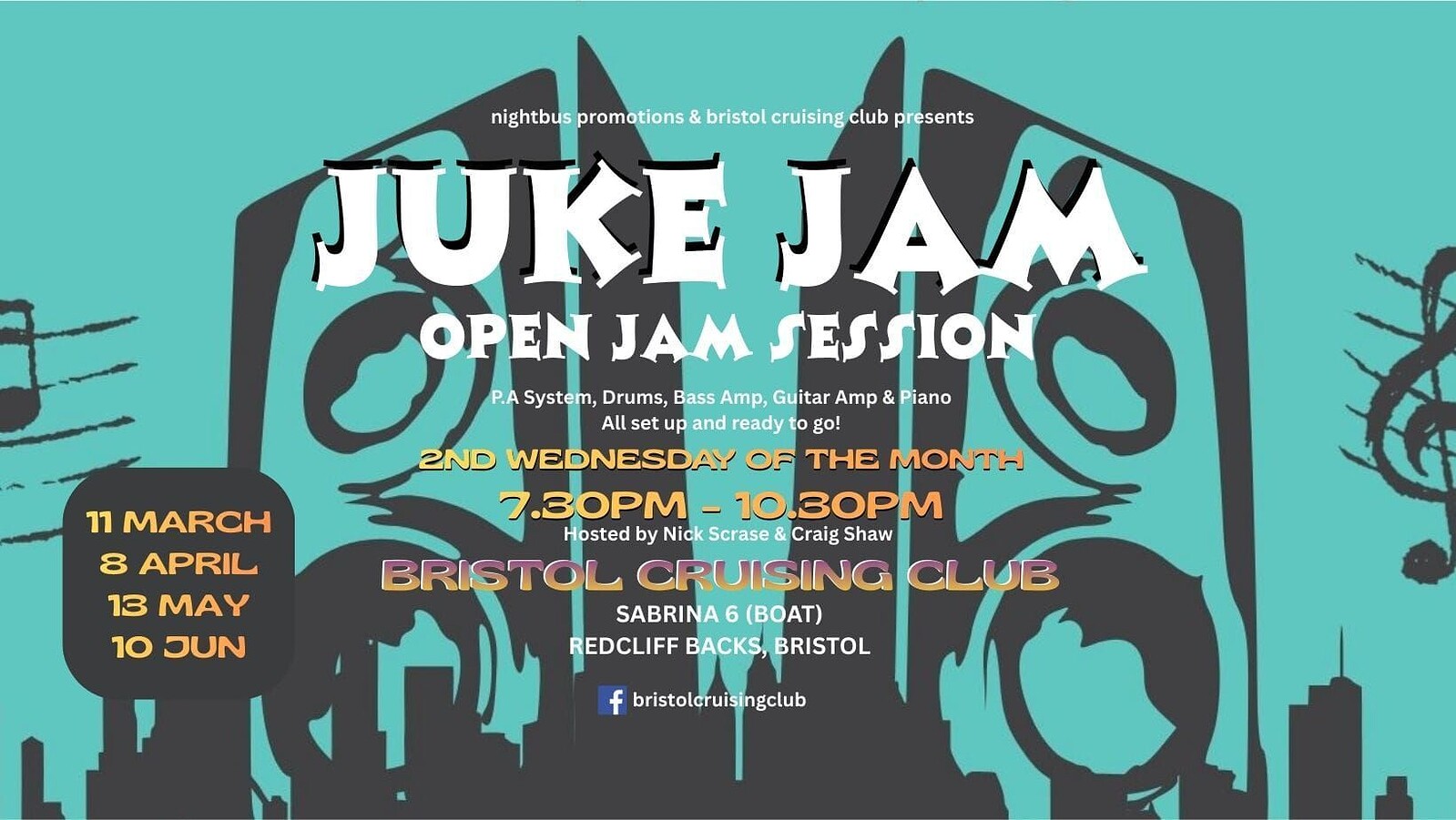 Juke Jam & Open Mic at Sabrina 6
