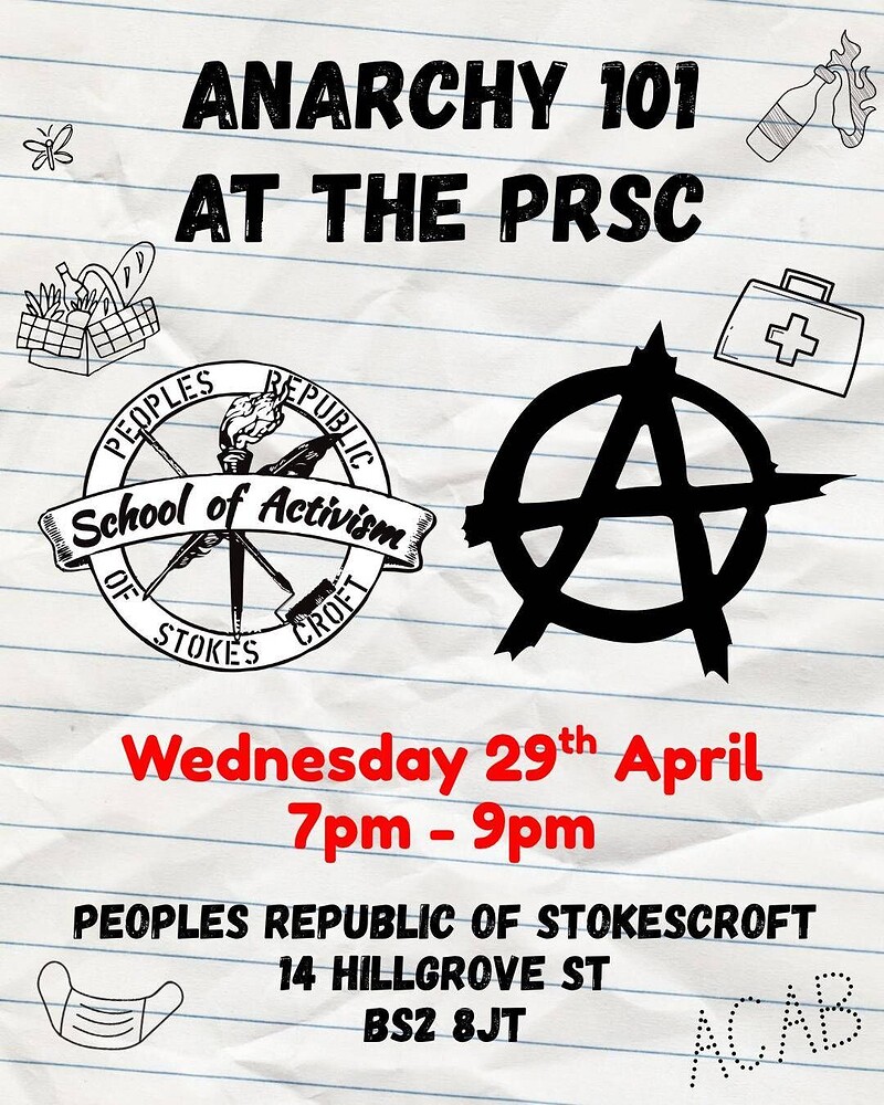 School of Activism Presents: Anarchy 101 at PRSC