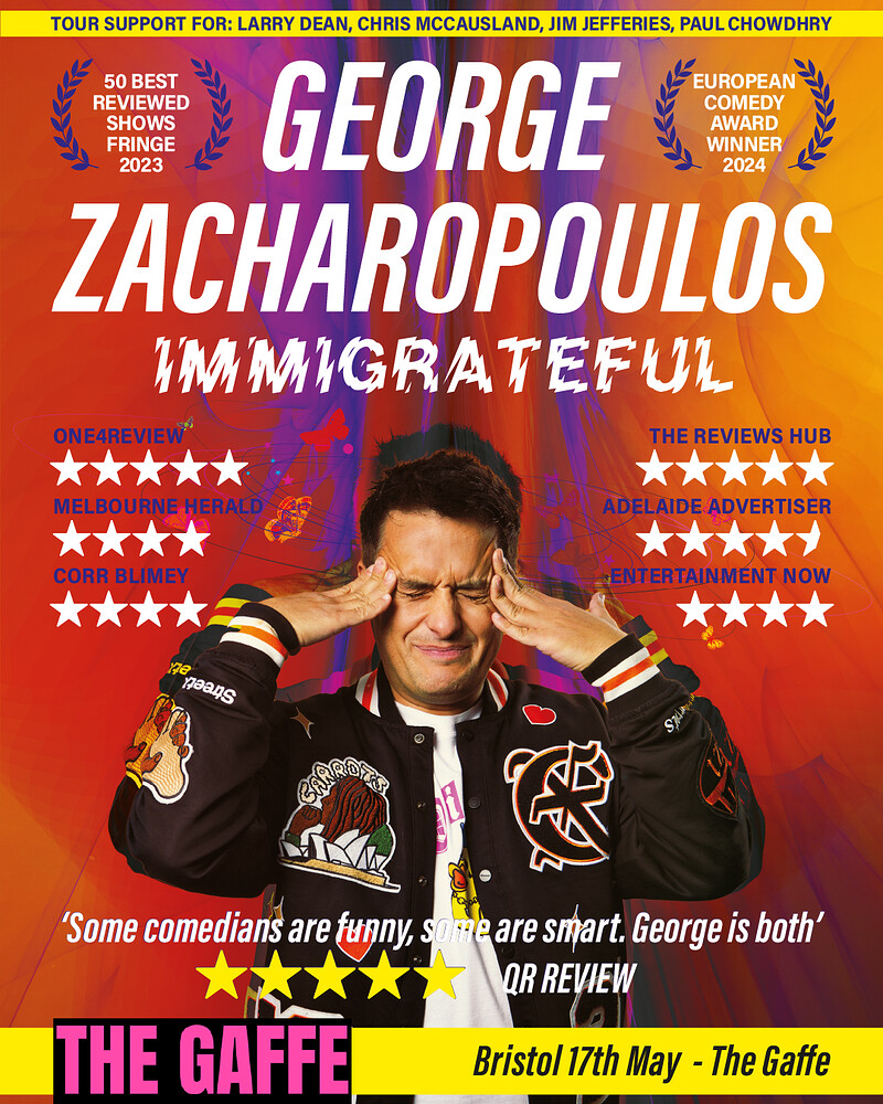 George Zacharopoulos: Immigrateful at The Robin Hood