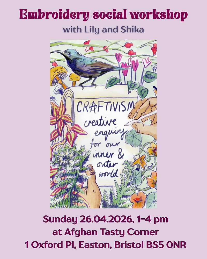 Embroidery social at Afghan tasty corner