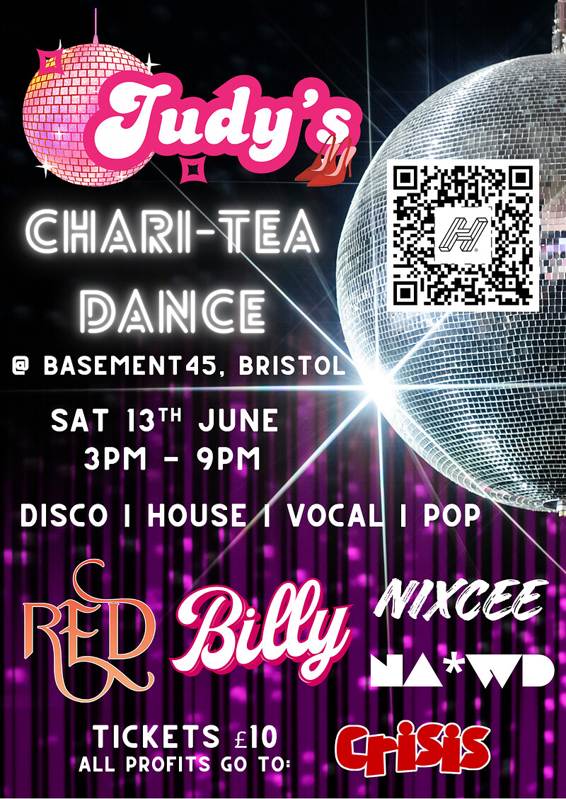 Judy's Chari-Tea Dance at Basement 45
