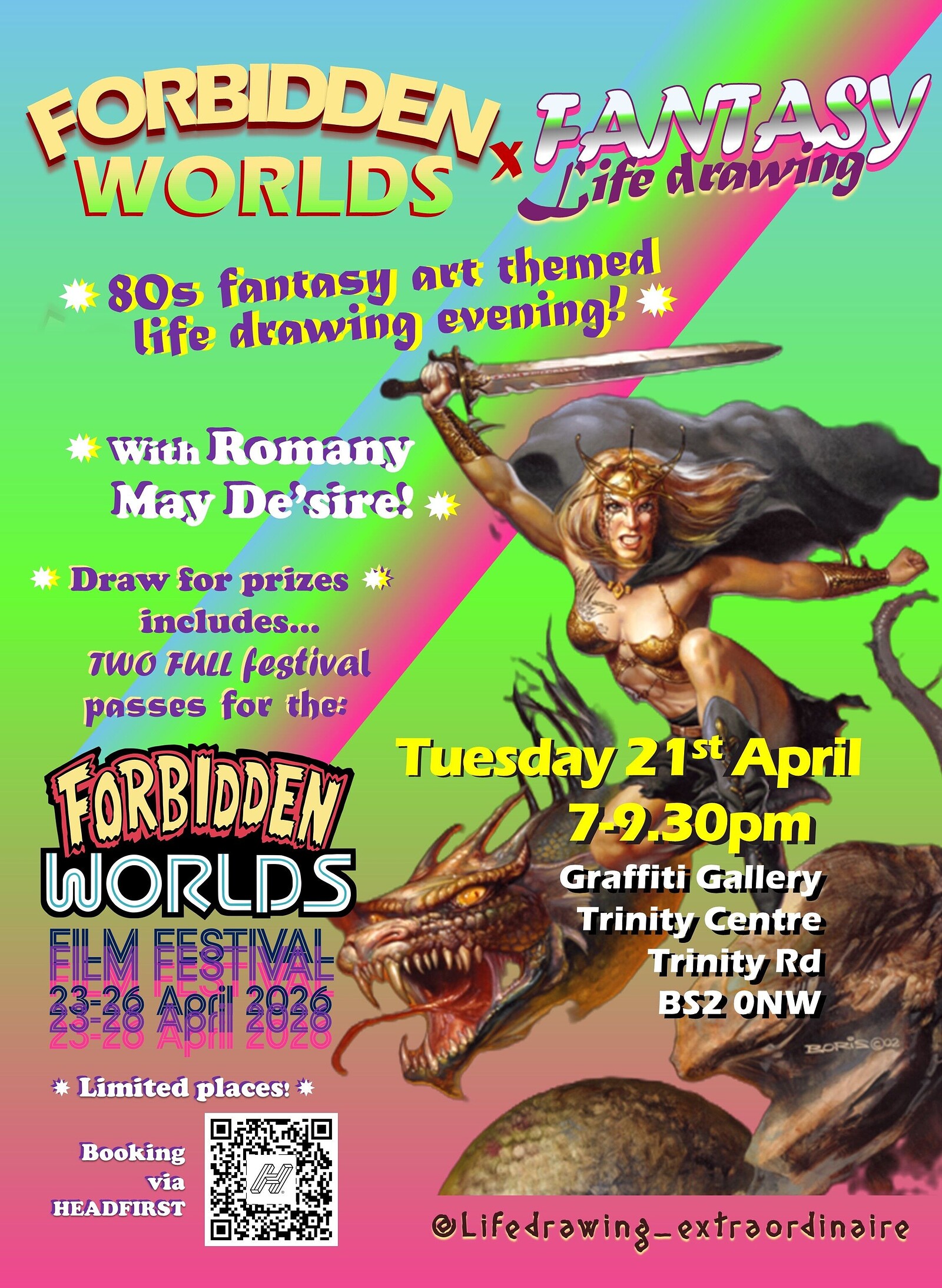 Forbidden Worlds Fantasy Life Drawing at The Trinity Centre