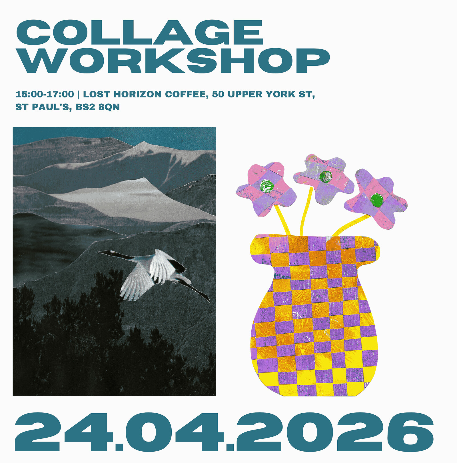Cosy Collage Workshop at Lost Horizon Coffee Shop & Roastery