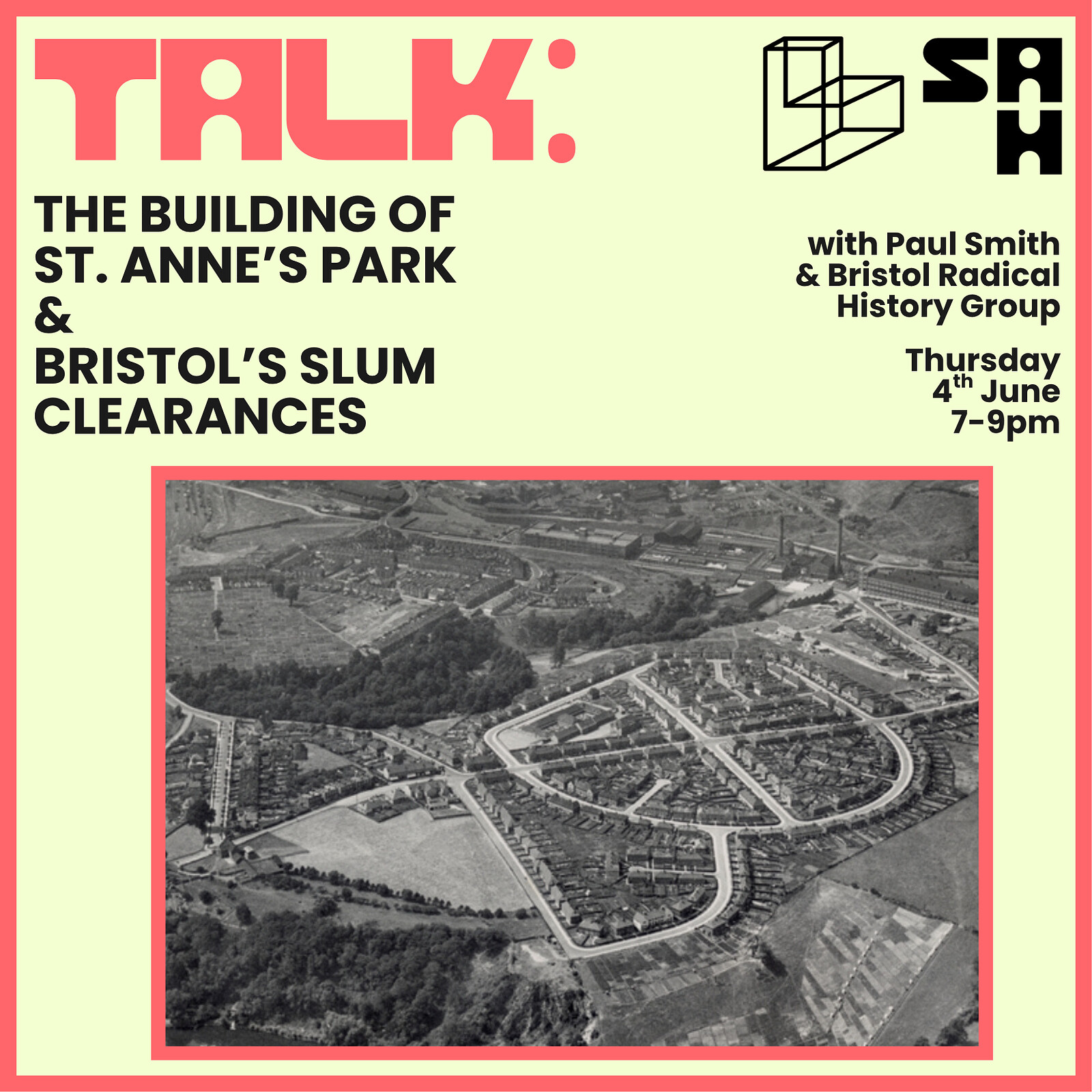Talk and Q&A: The Building of St Anne’s Park and Bristol’s Slum Clearances at St Anne's House (BS4)