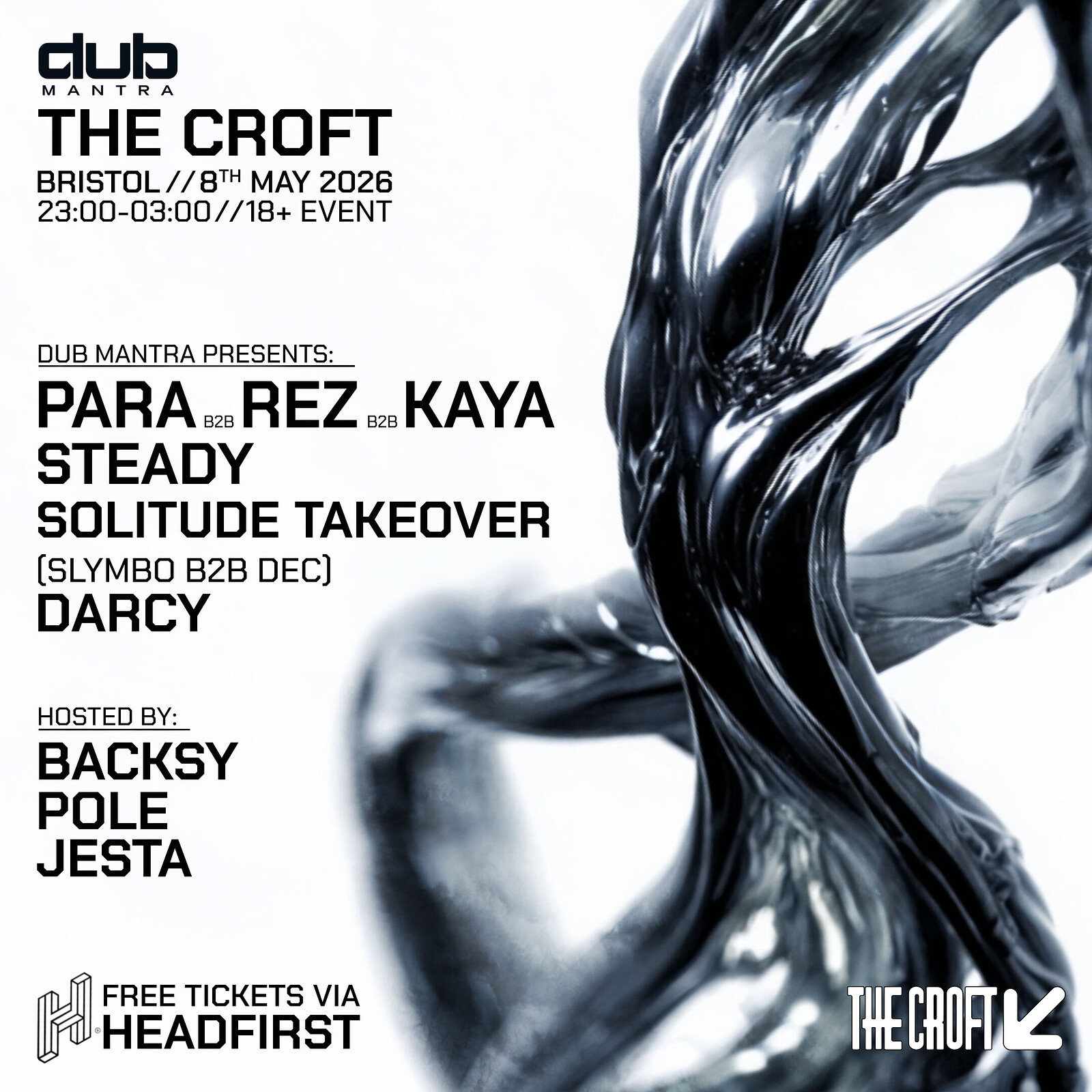 Dub Mantra: Para B2B Rez B2B Kaya, Steady + more at The Croft
