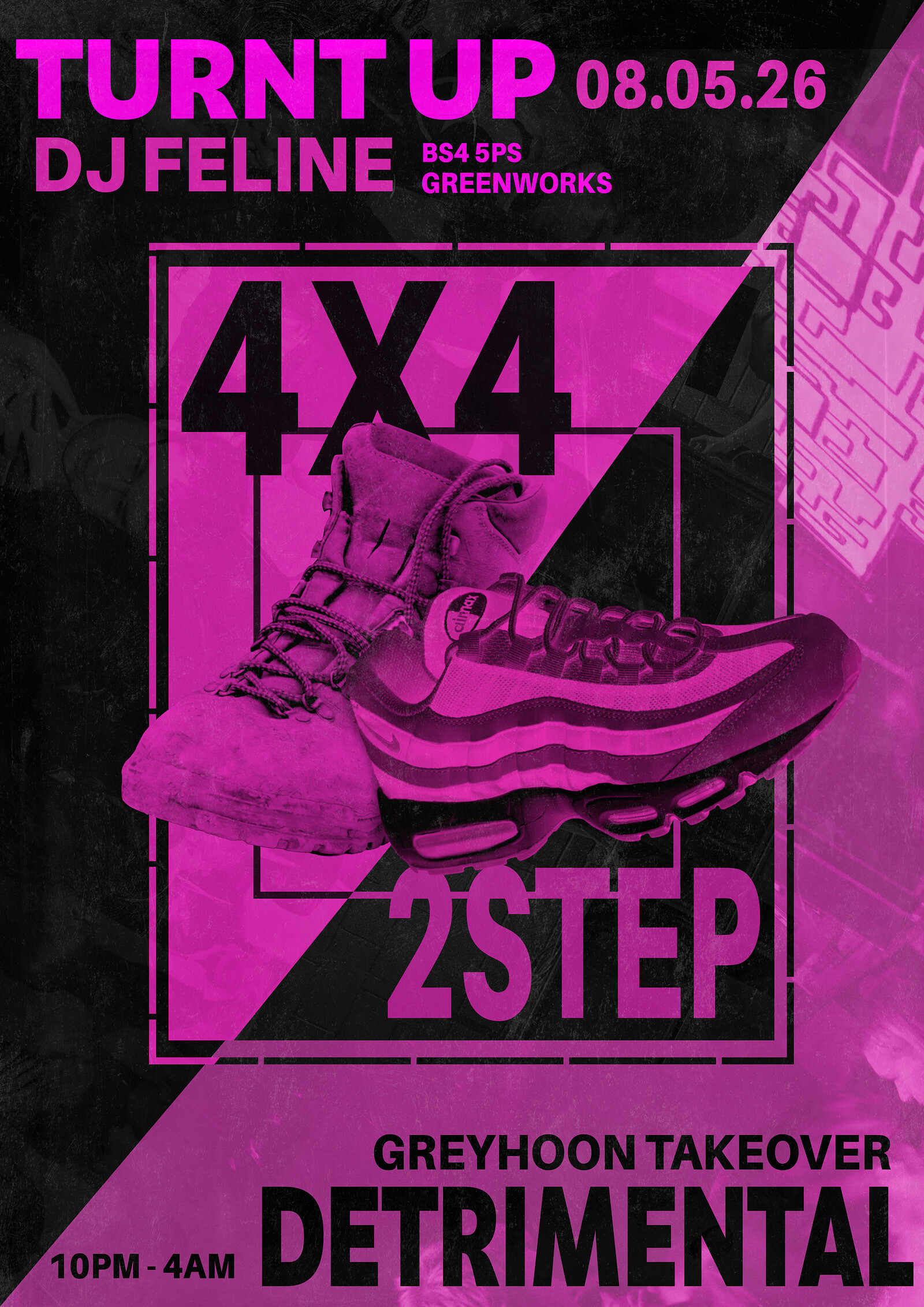 2 STEP VS 4X4 - DETRIMENTAL SOUNDS & TURNT UP at Green Works