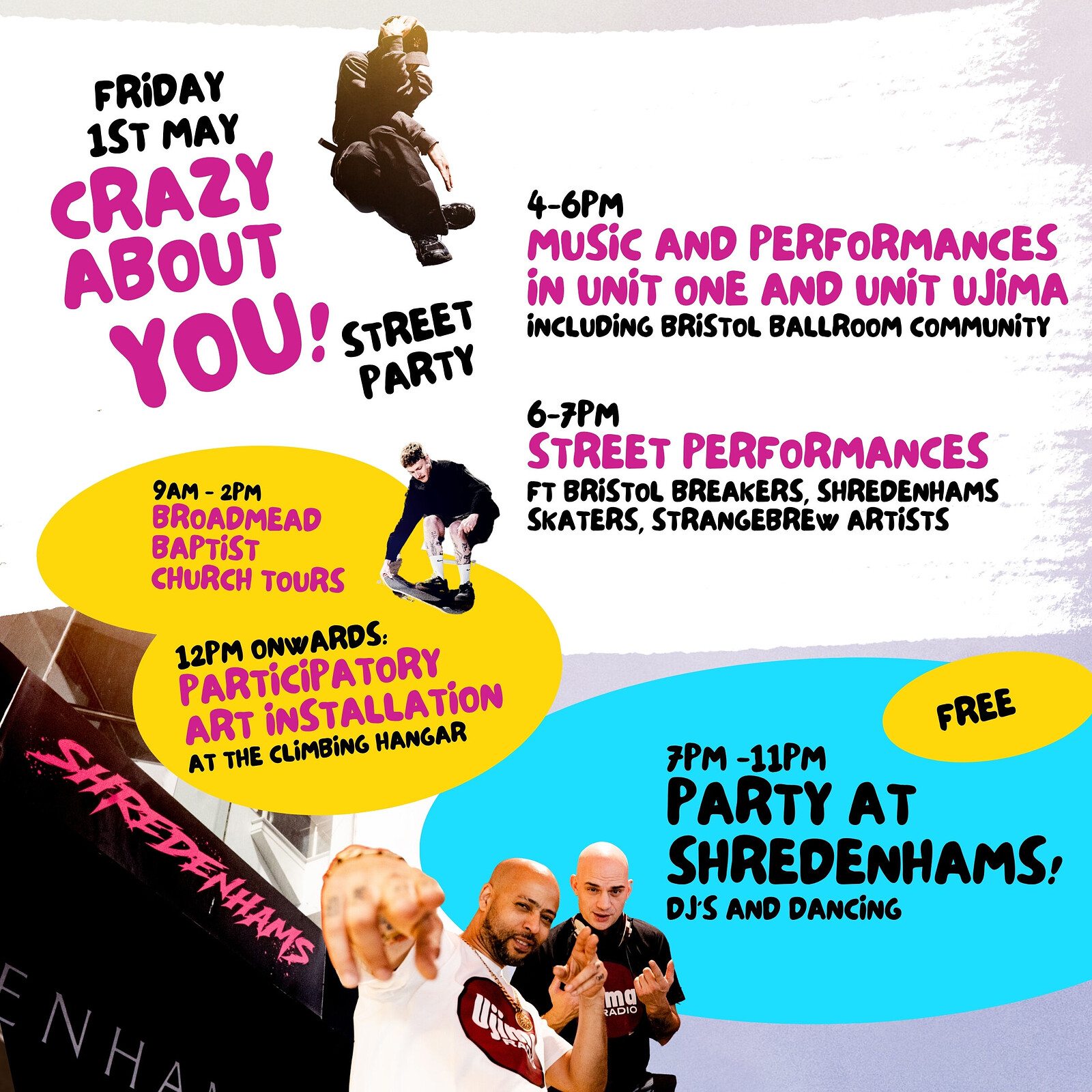 Crazy About You Street Party - A Love Letter to Broadmead at Shredenhams