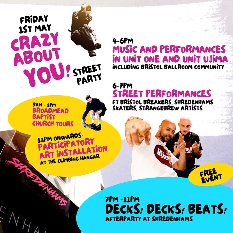 Crazy About You Street Party - A Love Letter to Broadmead at Shredenhams