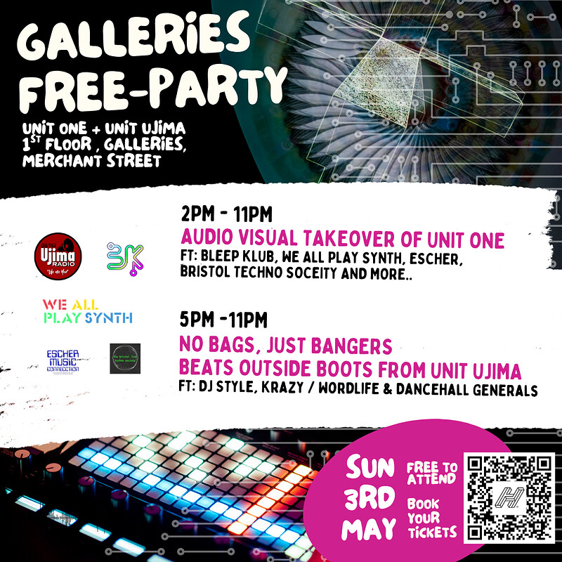 No Bags, Just Bangers - Galleries Party - A Love Letter to Broadmead at Unit One - Galleries Shopping Centre