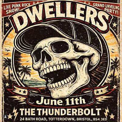 THE DWELLERS FIRST SHOW + Hollow Book + tba at The Thunderbolt