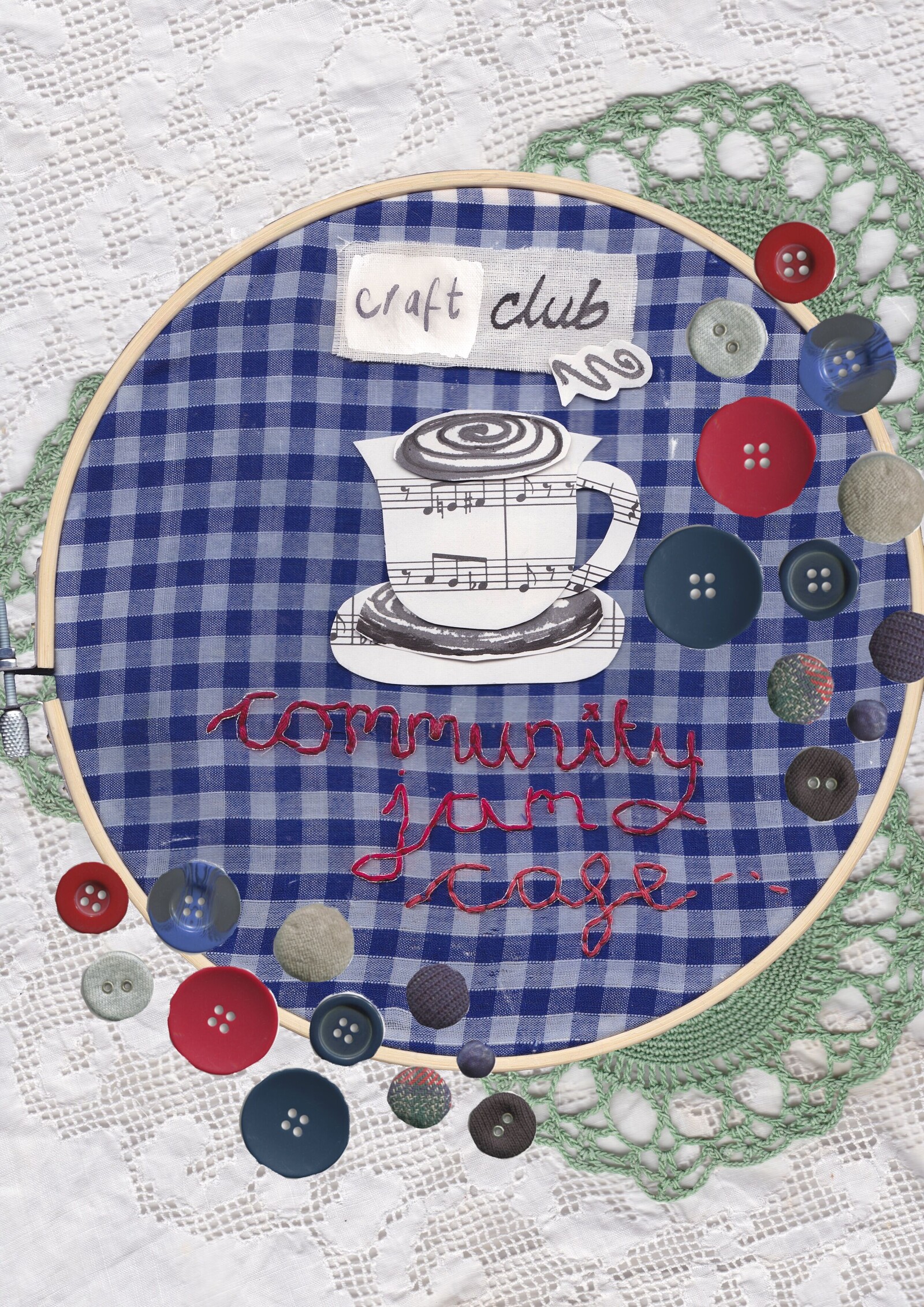 Lets get buttonin’ at Community Jam Cafe