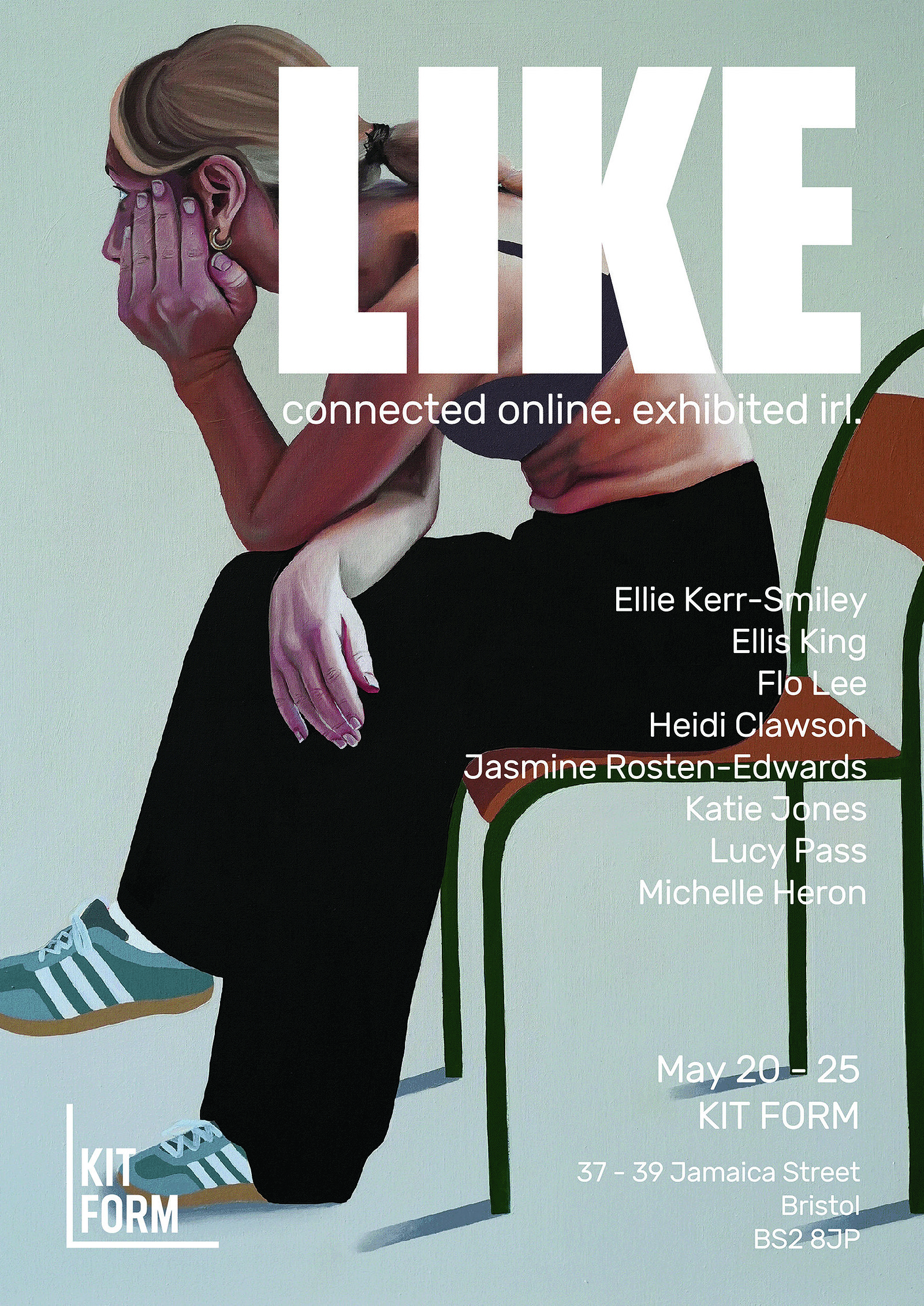 "Like" — connected online. exhibited irl at KIT FORM