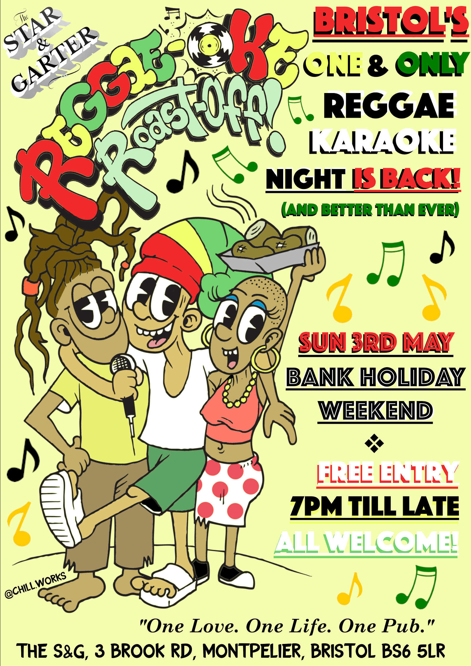 REGGAEOKE ROAST OFF - MAY GUSTAS TU at The Star & Garter