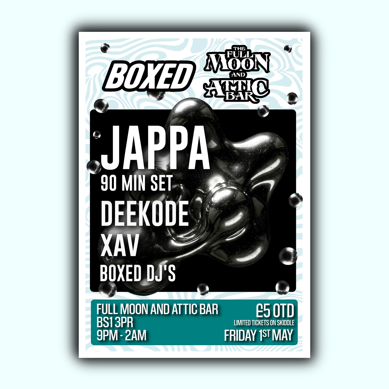 Boxed Bank Holiday Special at The Full Moon & Attic Bar