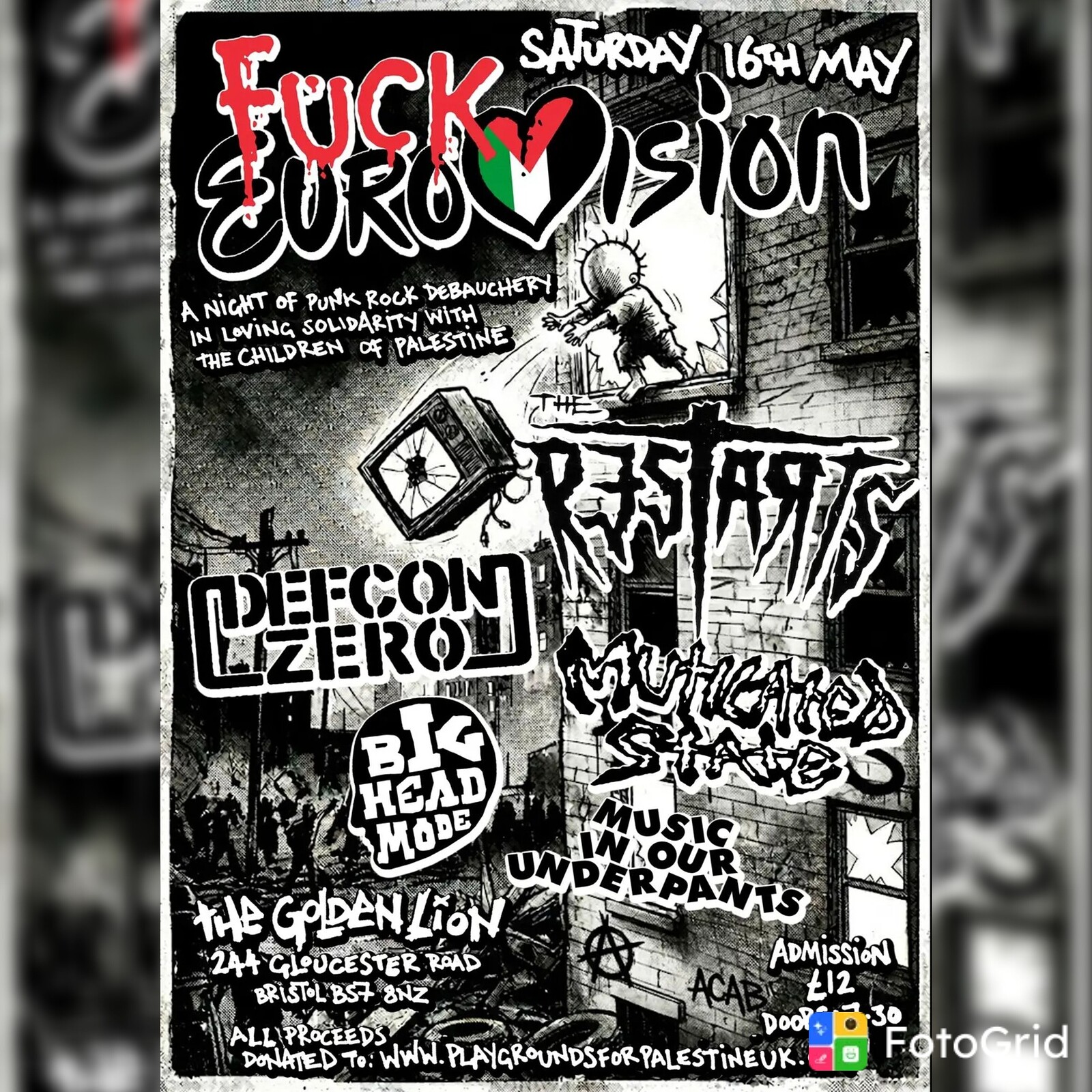 Punk benefit at The Golden Lion