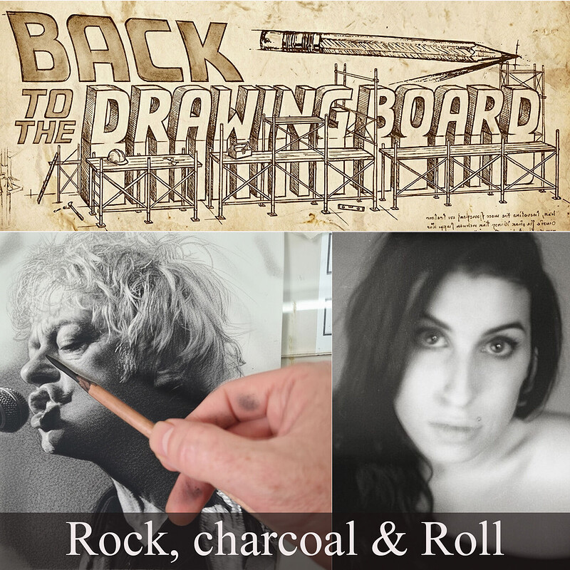 Rock, charcoal, Roll Workshop at 212 Productions Studio