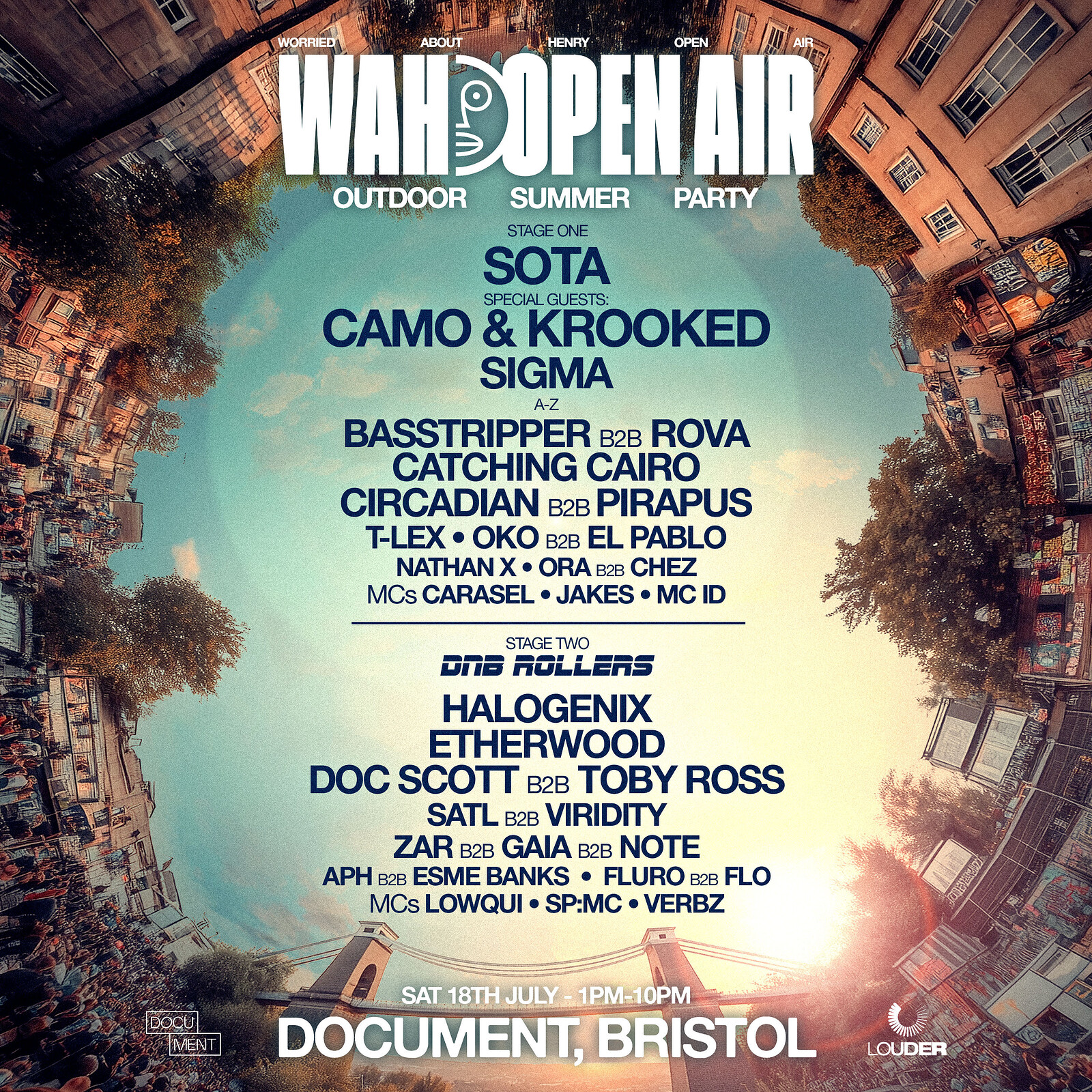 WAH Open Air W/ Sota, Camo & Krooked, SIGMA & more | Bristol at DOCUMENT