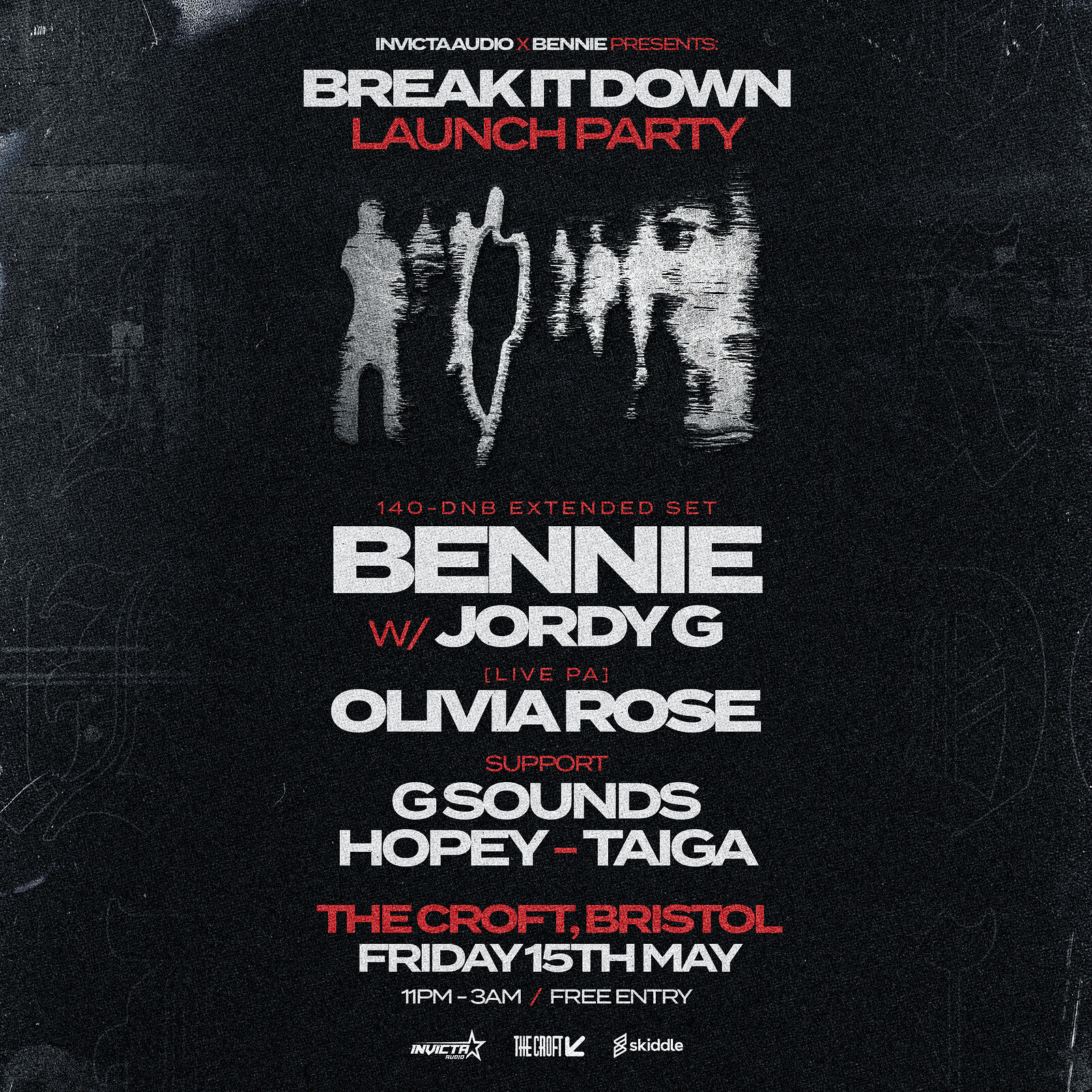 Bennie x Invicta Audio Presents: 'Break It Down' Launch Party at The Croft