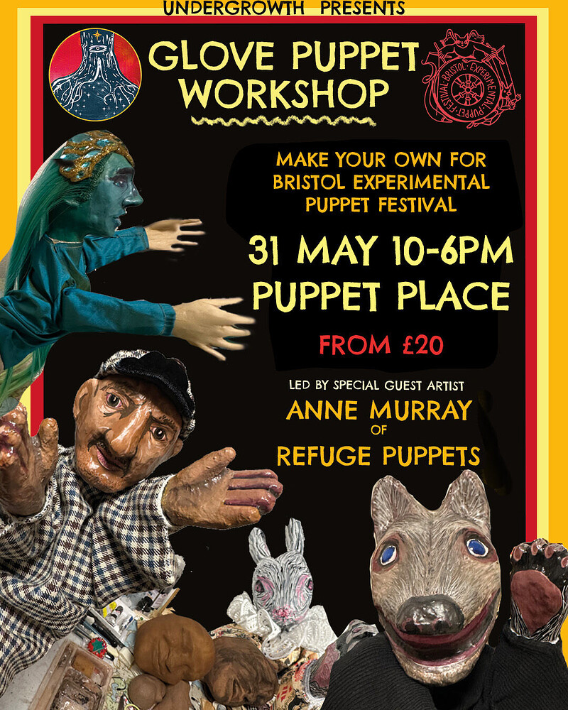 Glove Puppet Making Workshop with Anne Murray of Refuge Puppets at Puppet Place
