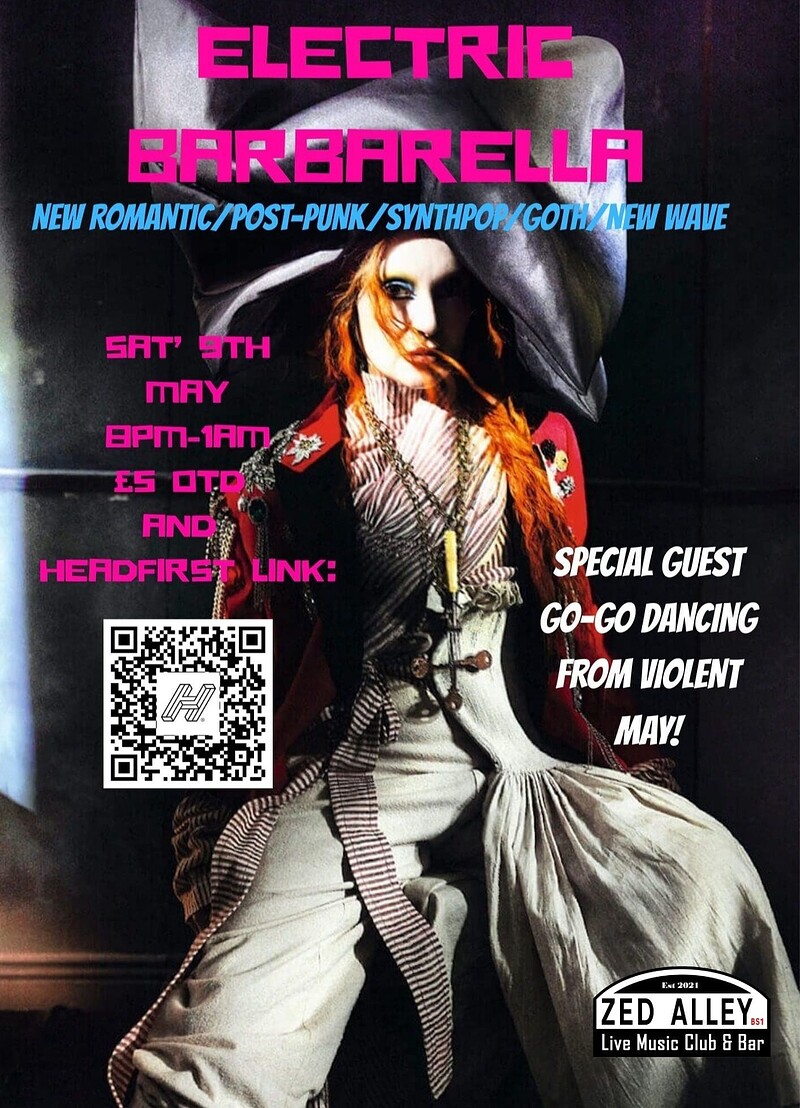 Electric Barbarella at Zed Alley