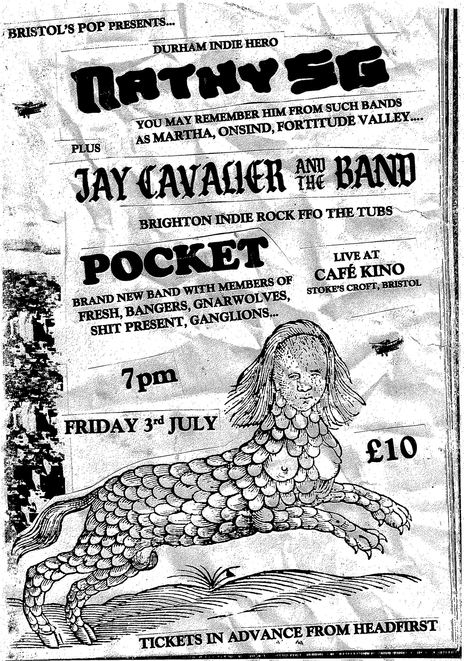 NATHY SG , JAY CAVALIER & THE BAND and POCKET at Cafe Kino