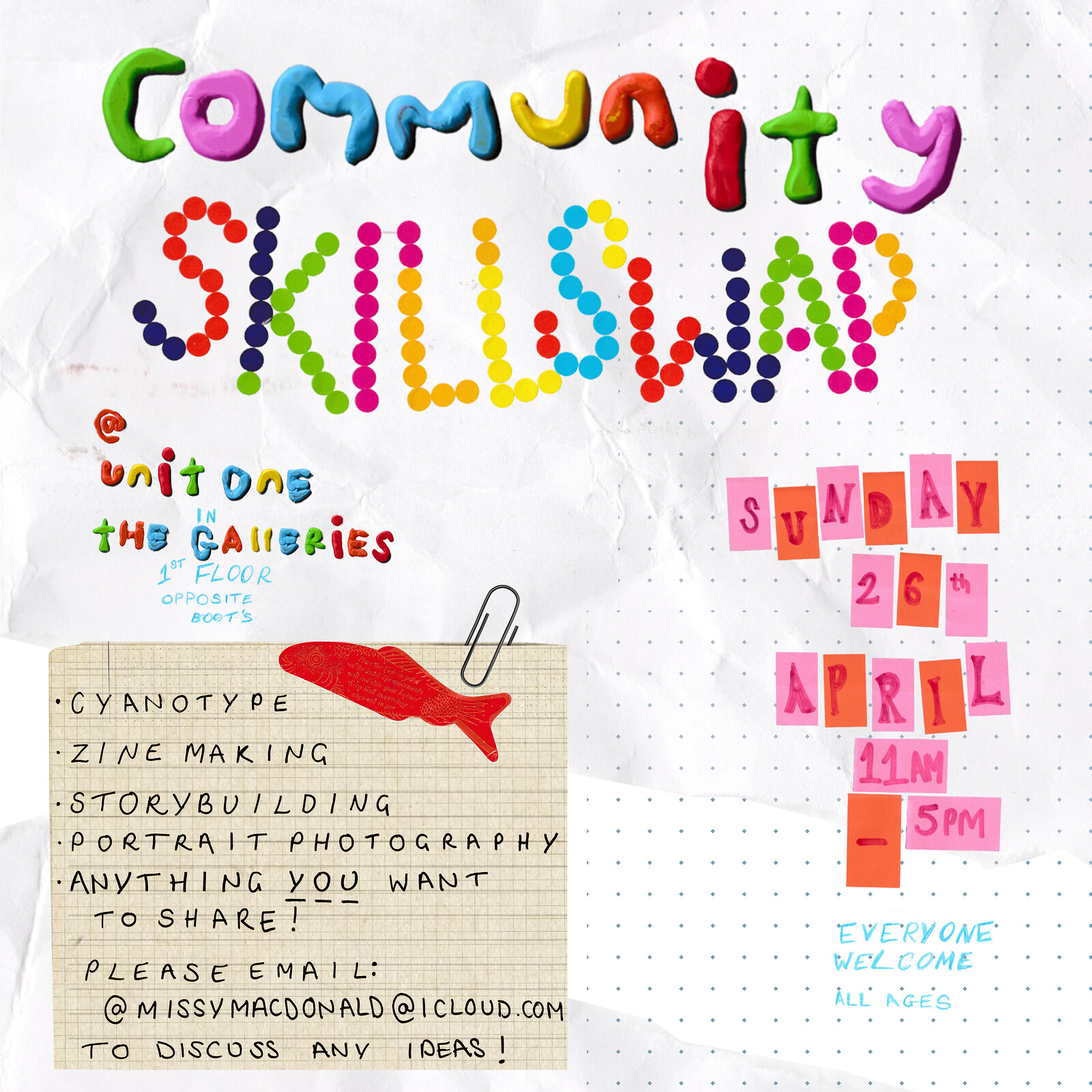 A Love Letter to Broadmead: Community Skillswap with Missy at Unit One
