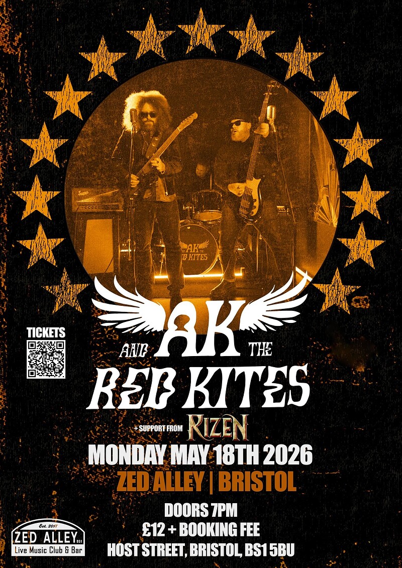 AK & The Red Kites + Rizen at Zed Alley