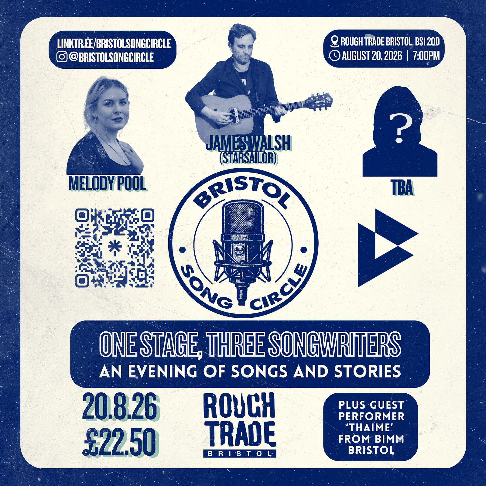 James Walsh , Melody Pool, Thaime, +1 TBA at Rough Trade Bristol