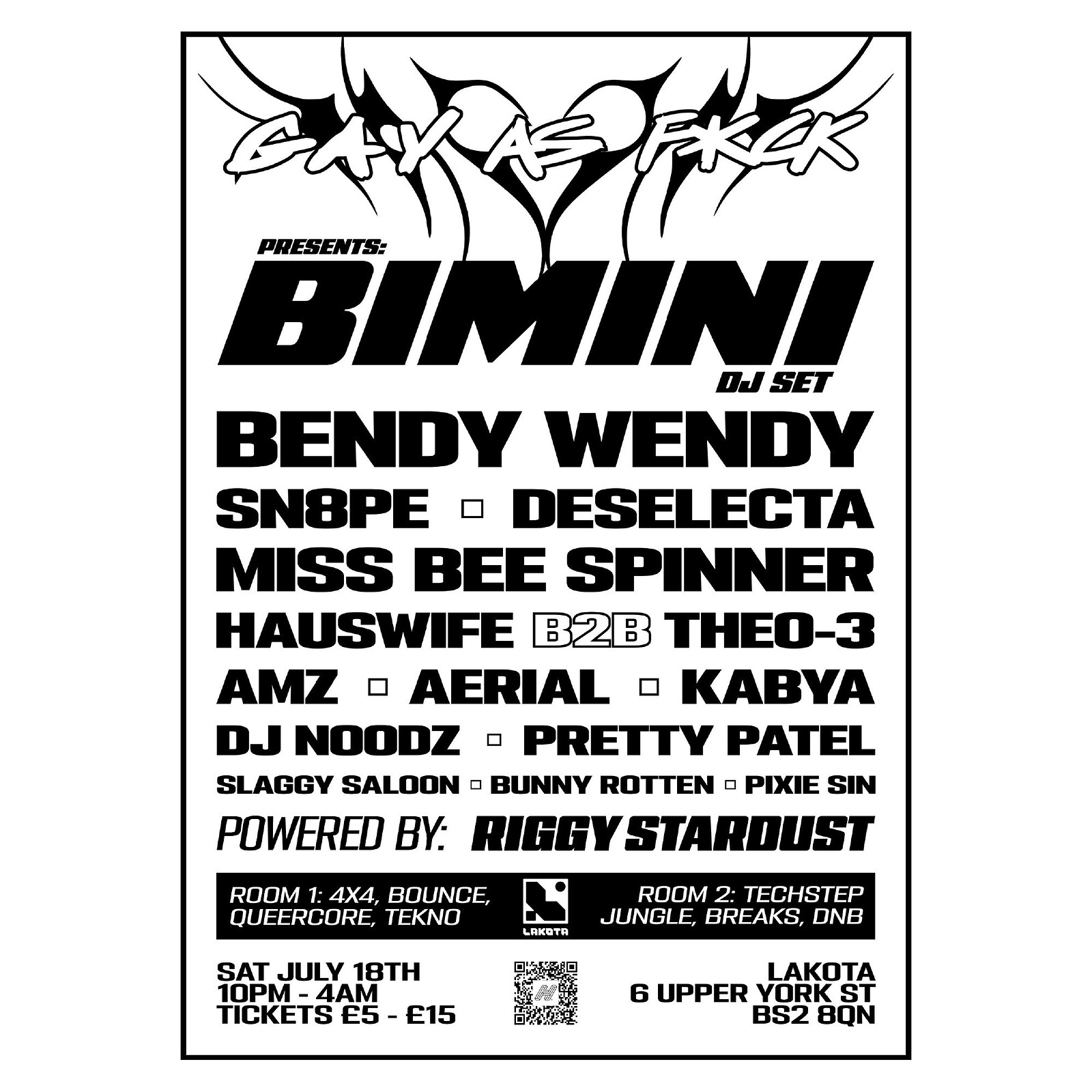 GAY AS F*CK with BIMINI at Lakota