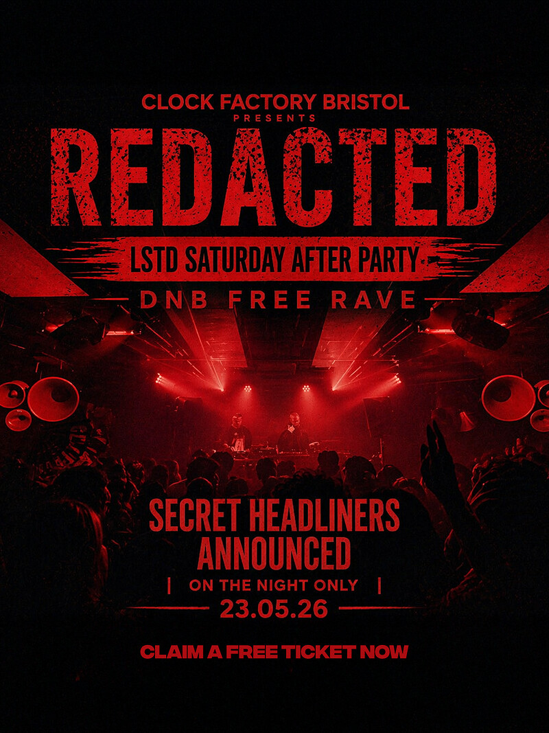 Redacted: DNB Rave | LSTD Saturday Afterparty at Clock Factory