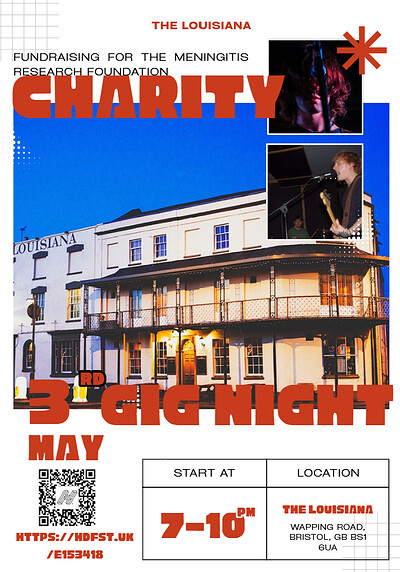 Louisiana Gig Night for Meningitis at The Louisiana