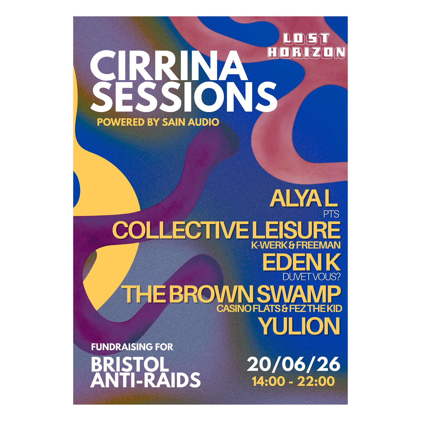 Cirrina Sessions Bristol Anti-Raids Fundraiser Day Party at Lost Horizon