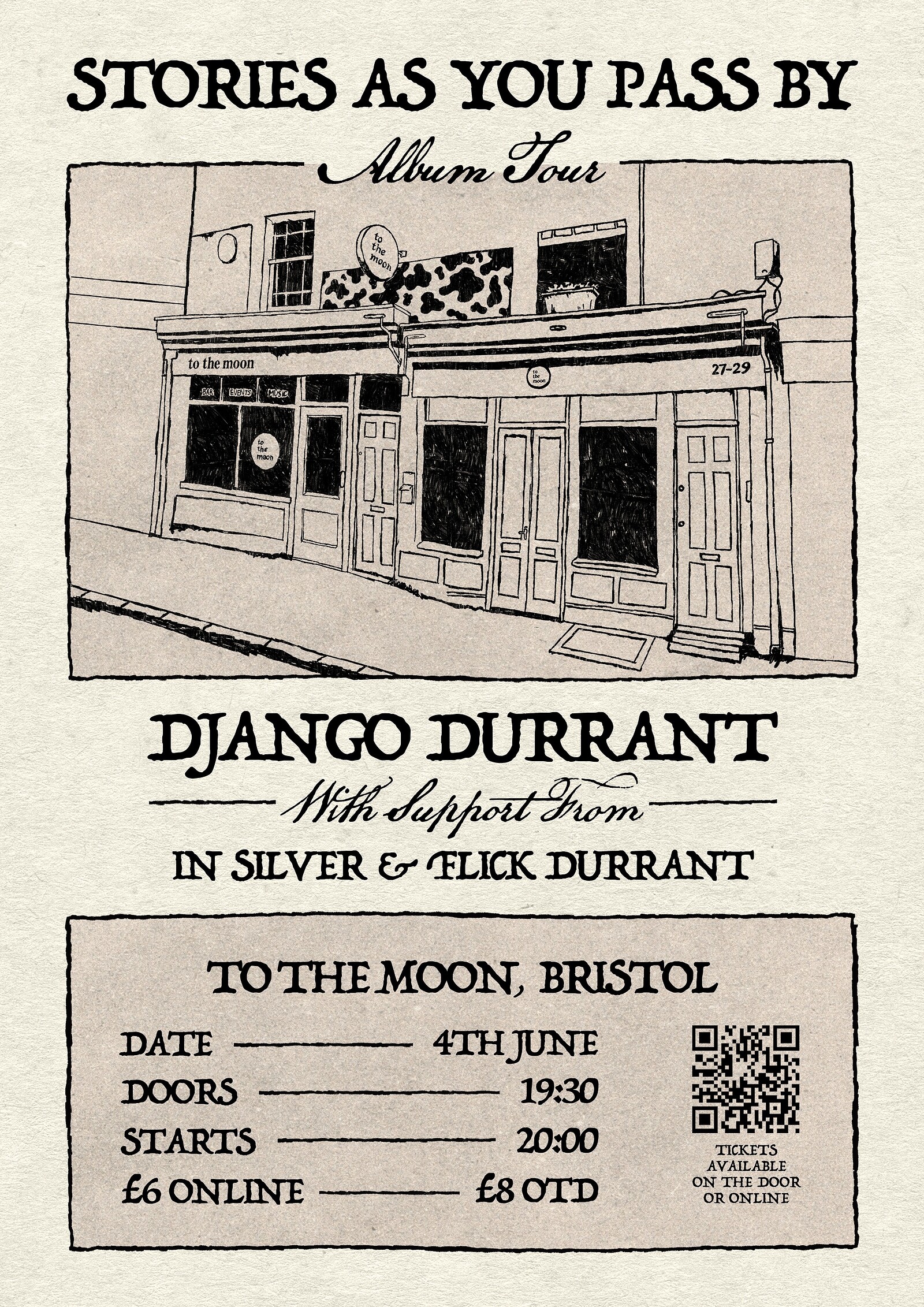 Django Durrant - 'Stories As You Pass By' Album Launch Tour at To The Moon