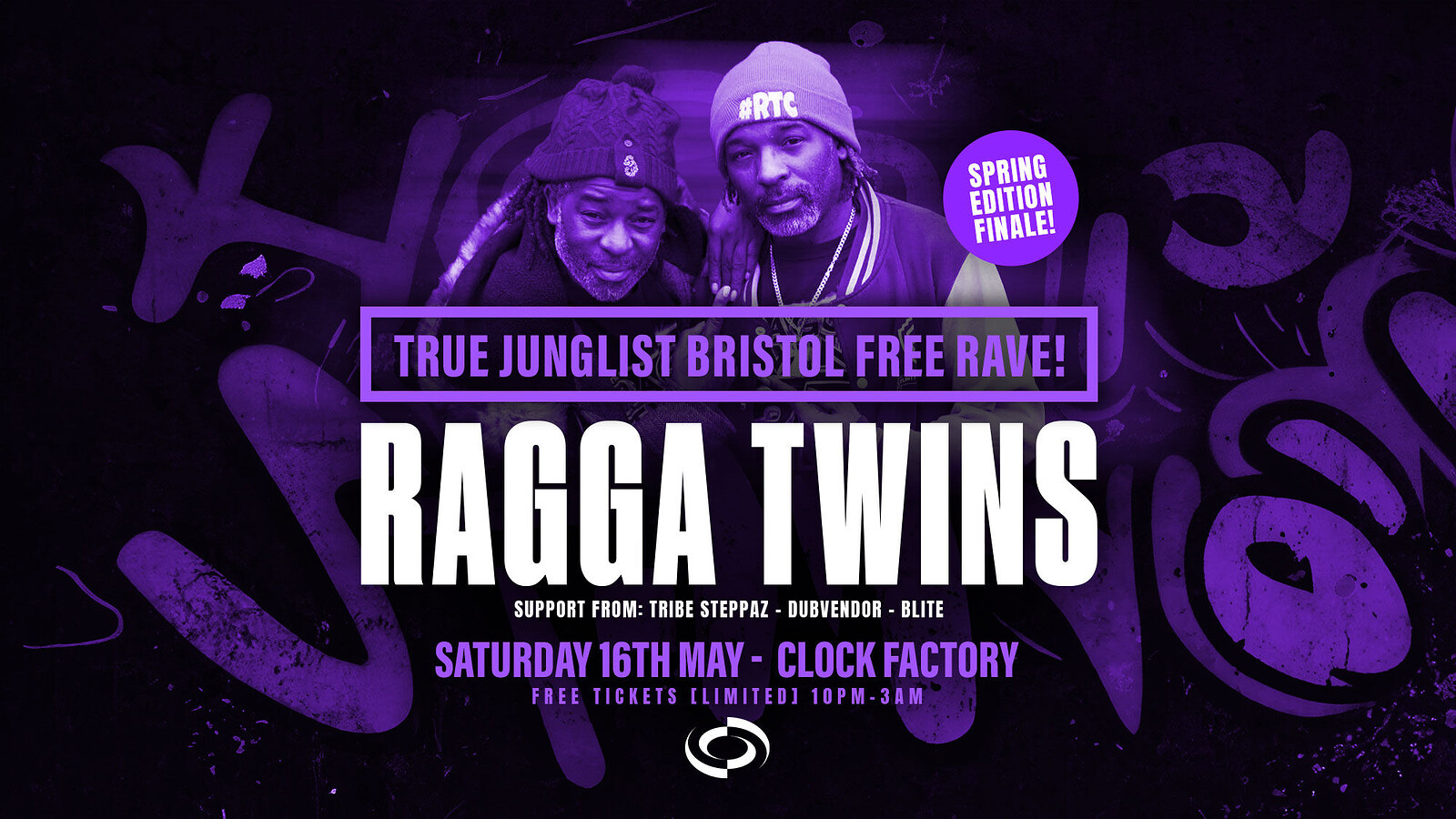 True Junglist RAVE  - Ragga Twins at Clock Factory