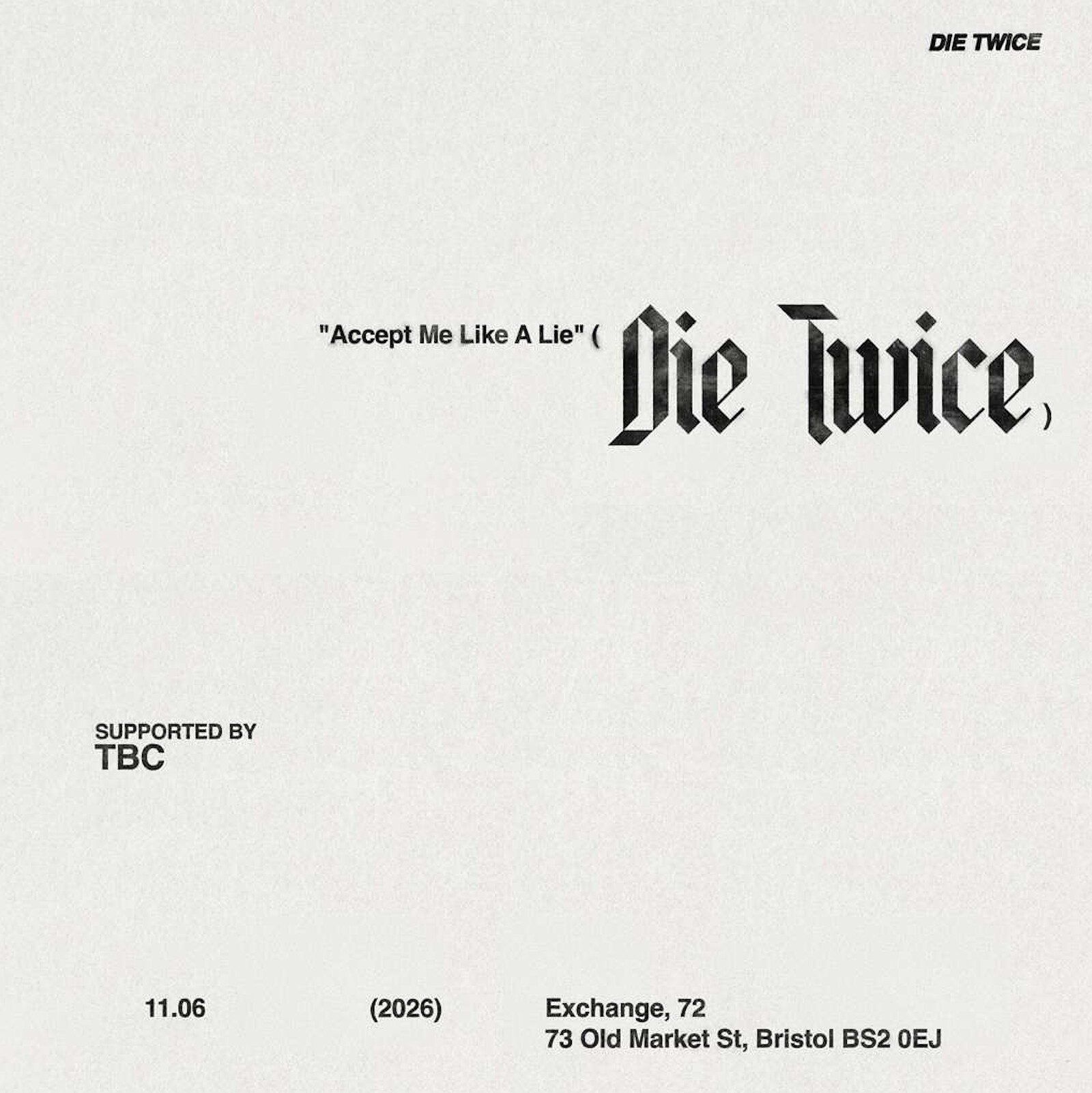 Die Twice at Exchange