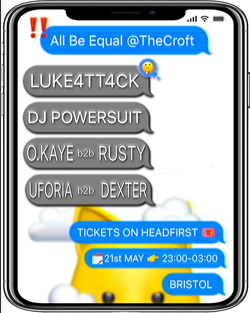 ALL BE EQUAL Presents: LUKE4TTACK, DJ POWERSUIT, O.KAYE, RUSTY, UFORIA, DEX at The Croft