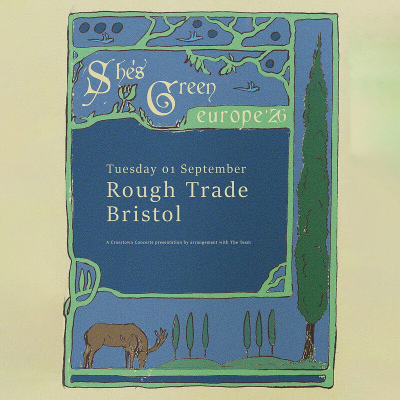 Shes green at Rough Trade Bristol