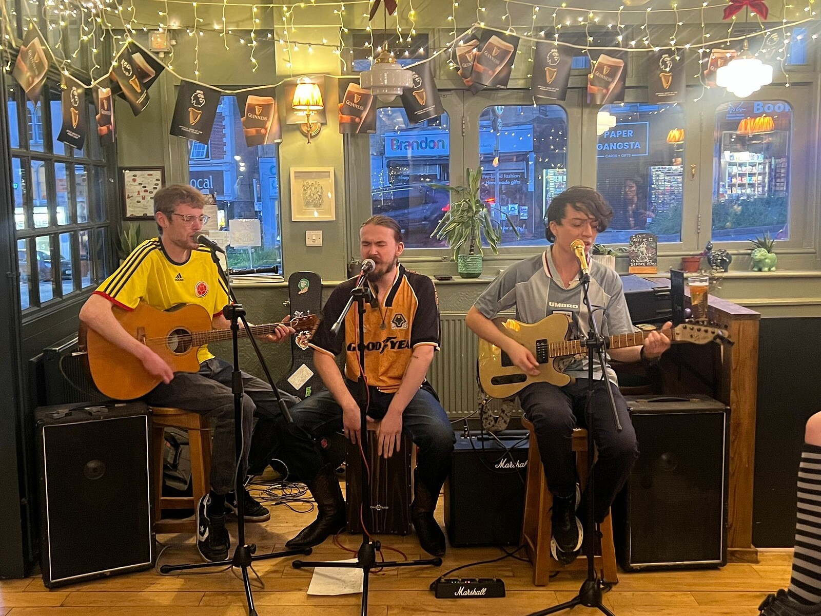 The nightjar band at The jersey lily