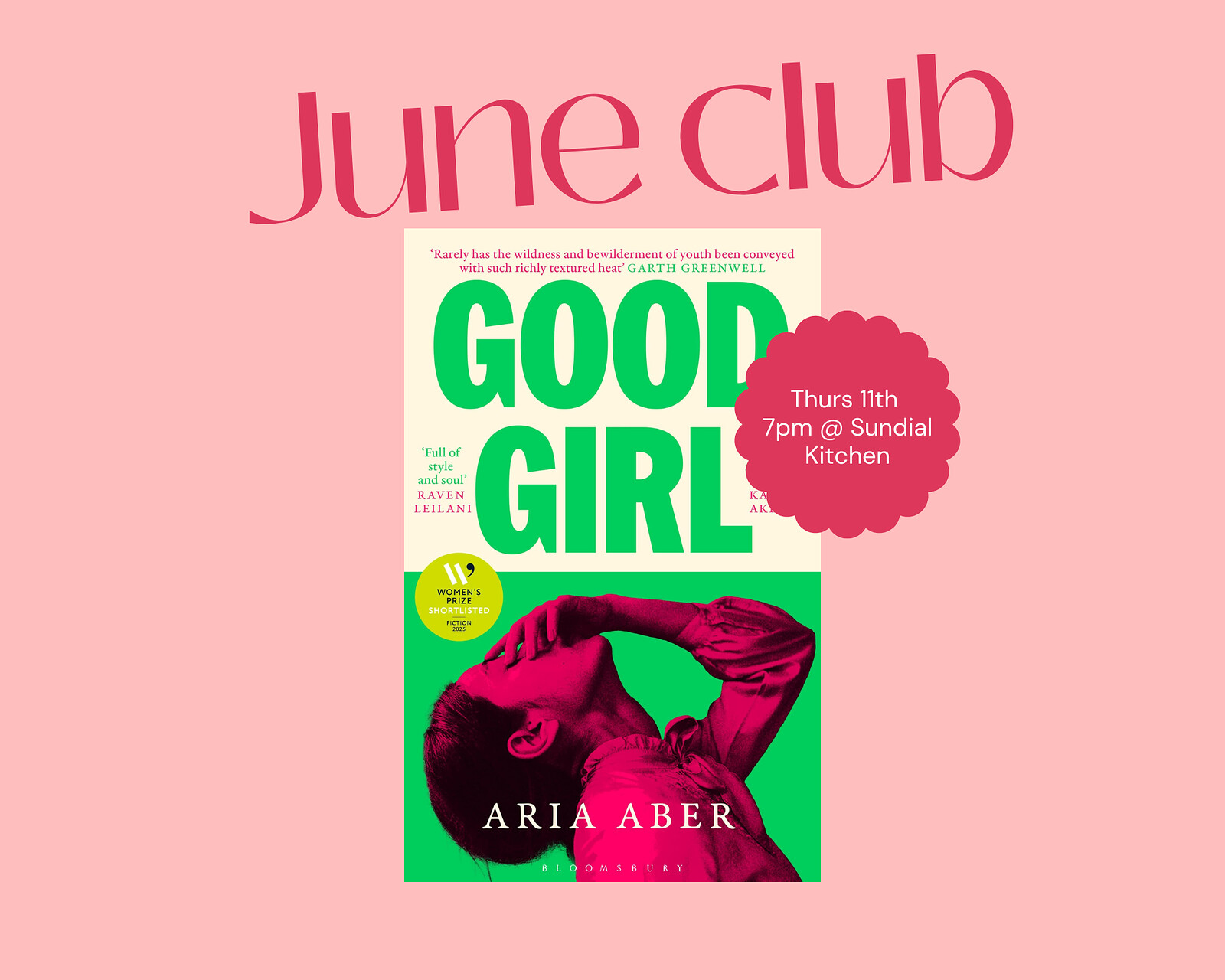 Bristol Wine and Book Club | Good Girl at Sundial Kitchen, Totterdown