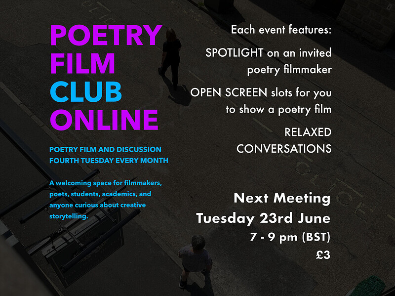 Poetry Film Club at Online