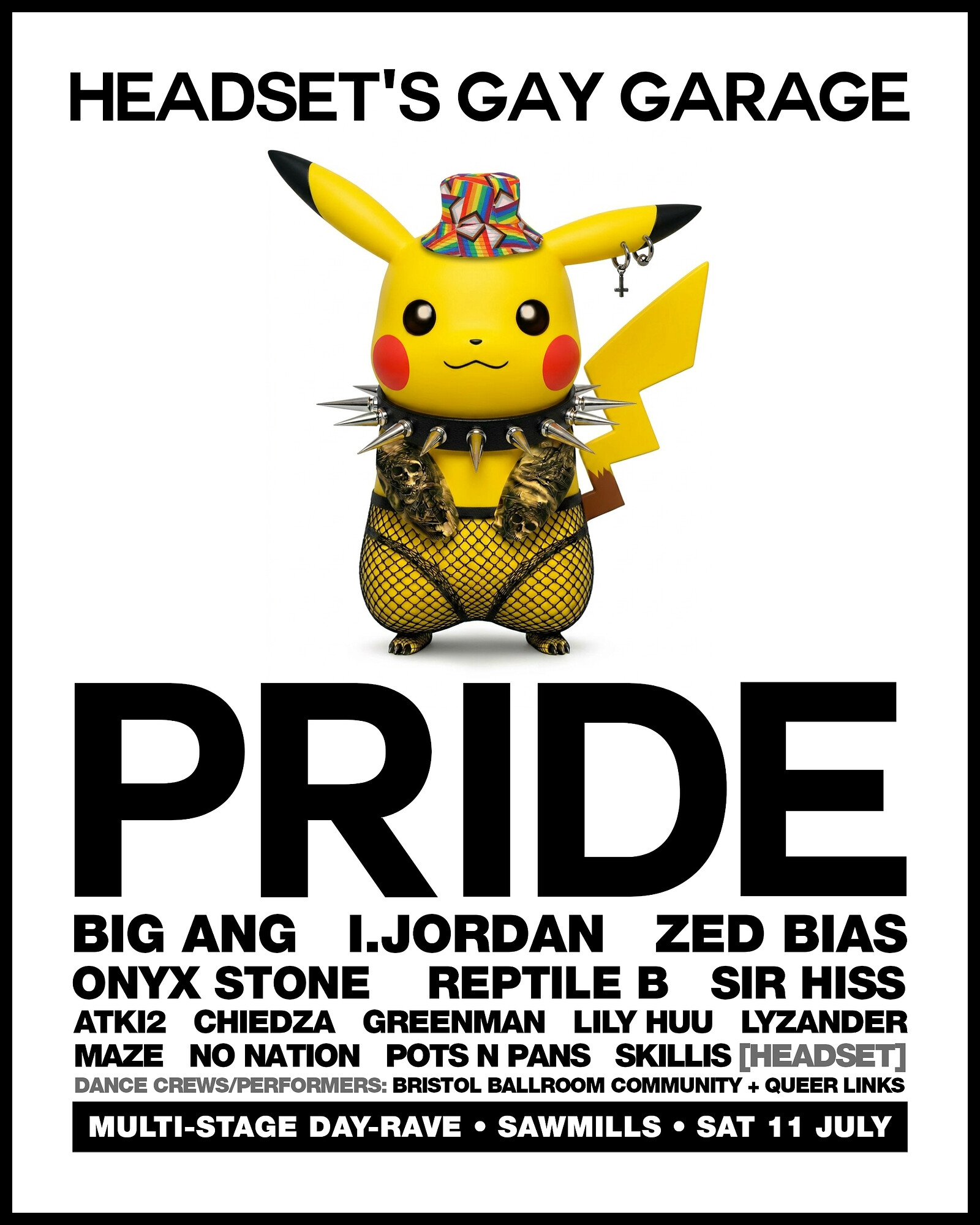 Headset's Gay Garage: Pride Day Rave at Sawmills