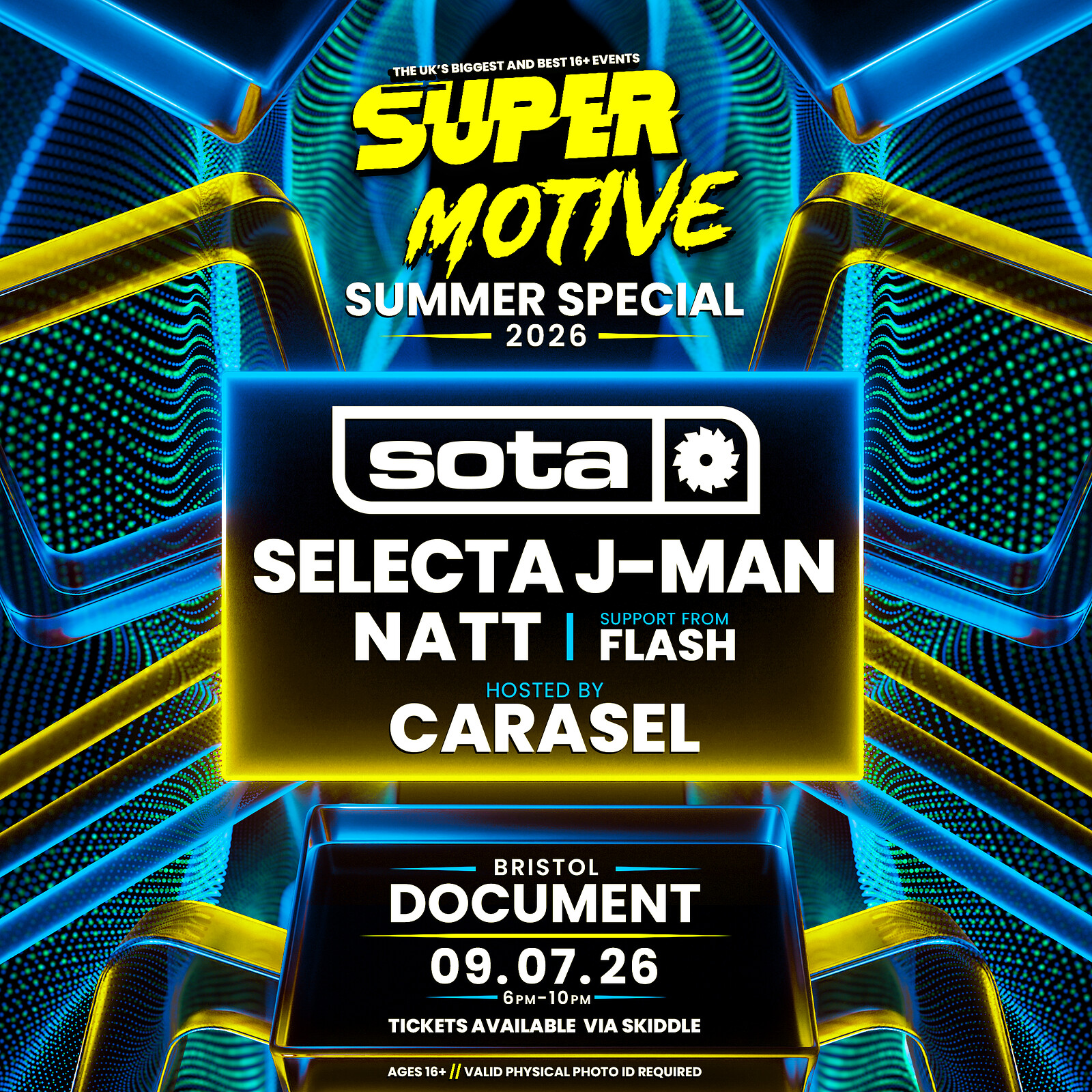 SuperMotive Bristol 16+ Summer Rave at DOCUMENT