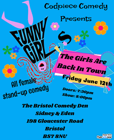 FUNNY GIRLS - The Girls Are Back In Town at Bristol Comedy Den